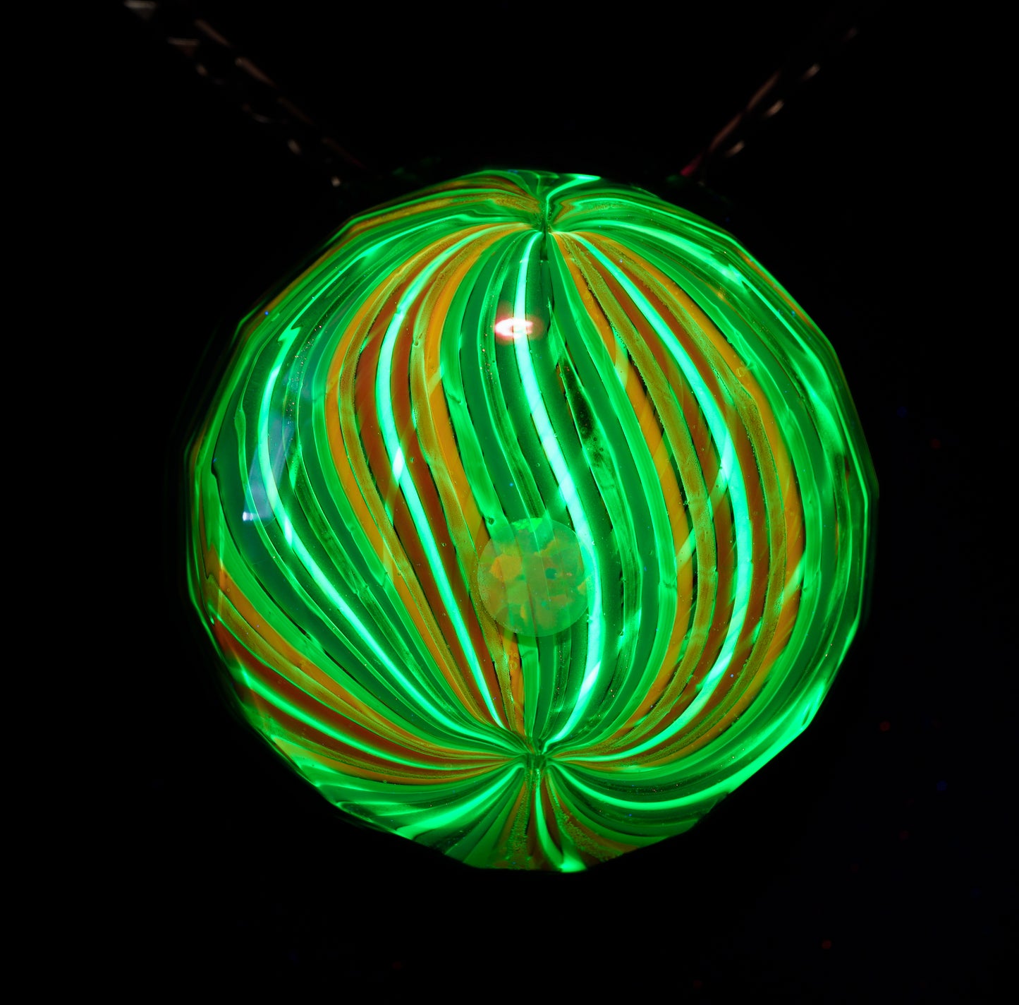 Faceted Plantphibian Rainbow Retti Opal Pendant no.1