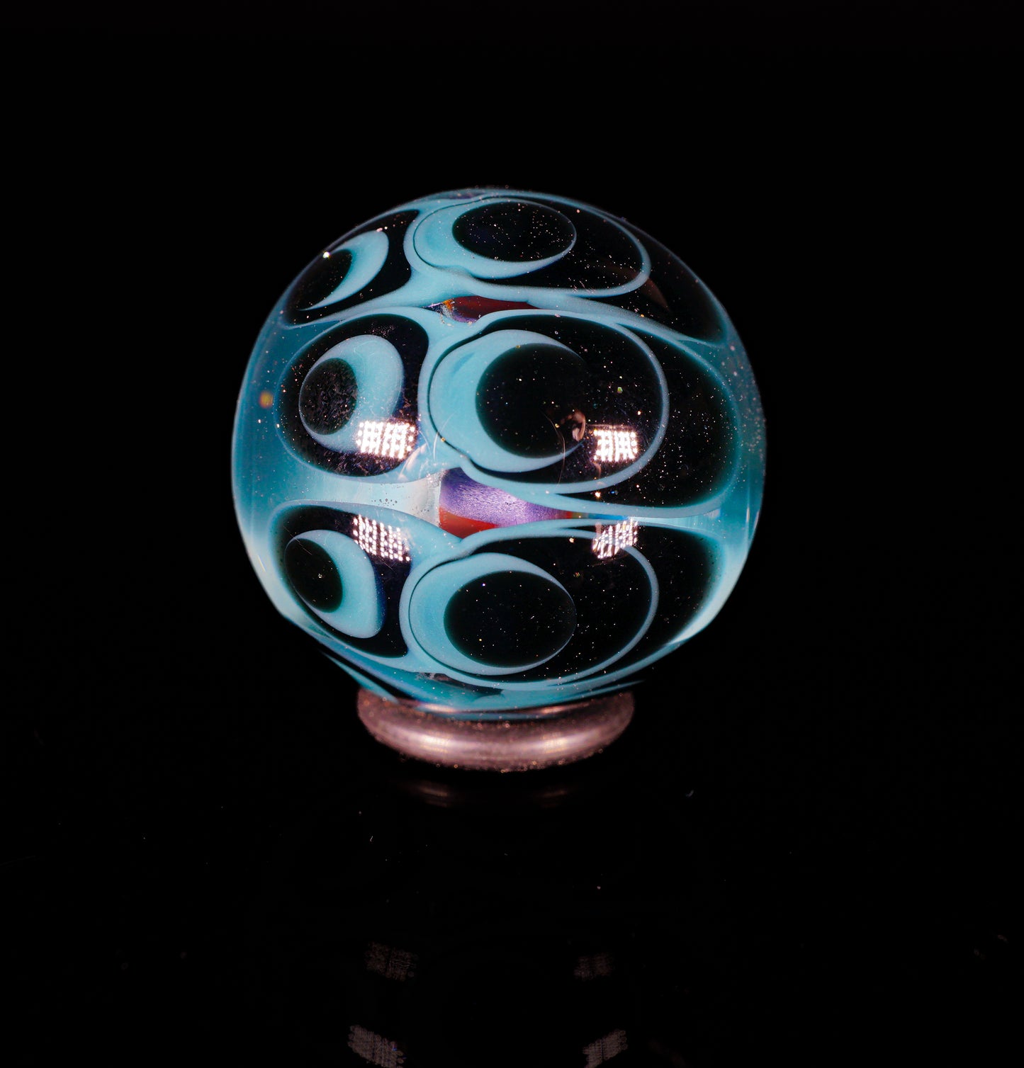 Galaxy and Aqua Dotstack Full Spectrum Medium Slurper Marble