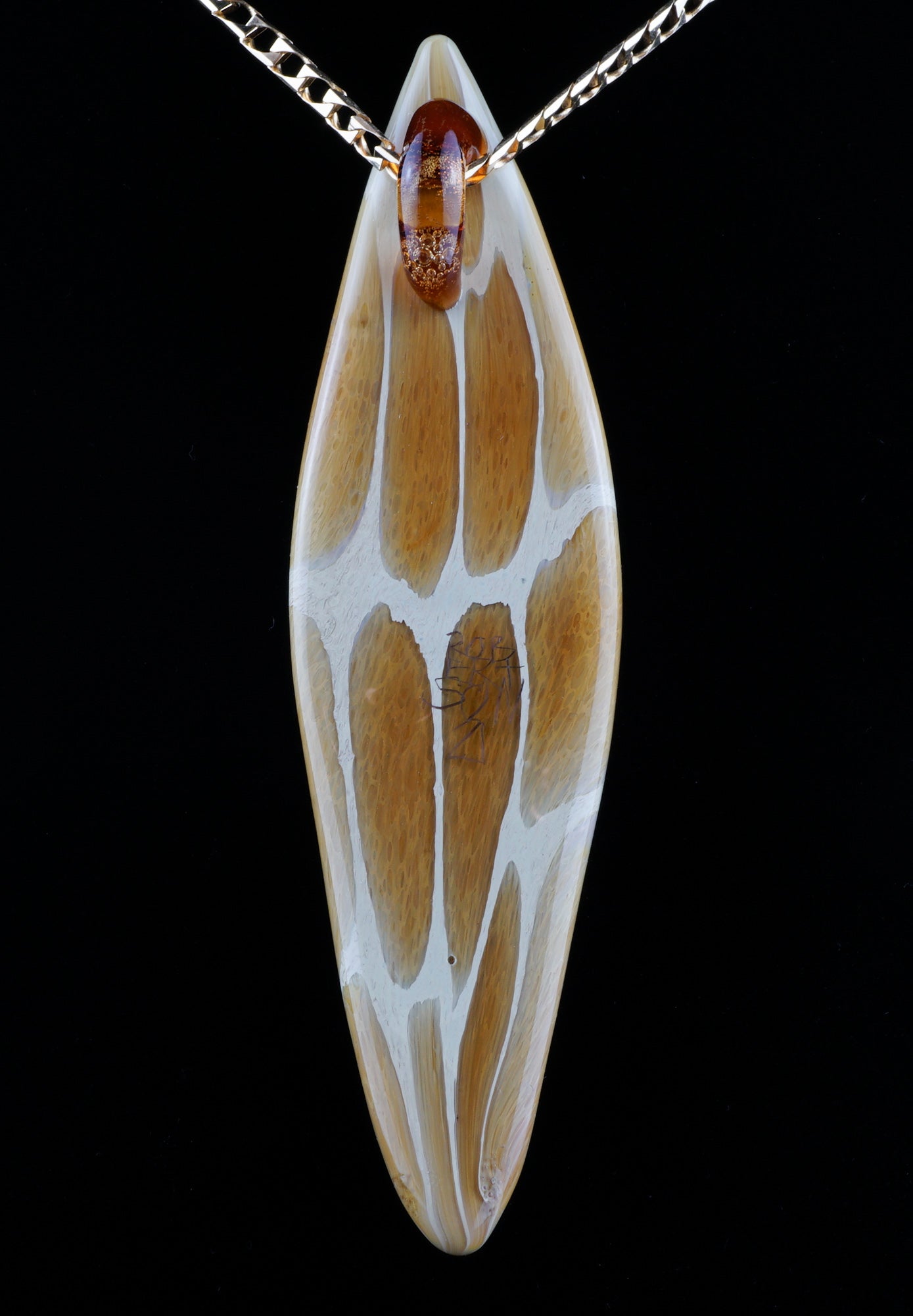 Giraffe Wipeout Wave + Surfboard Pendant