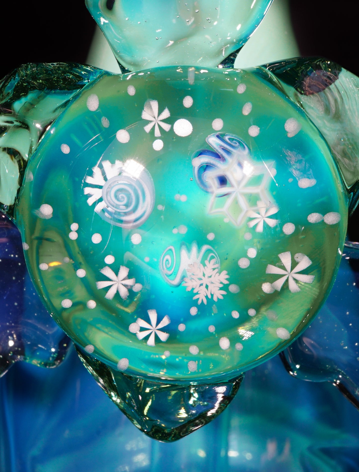 Emerald Mint and Ghost Ice Cave Beaker