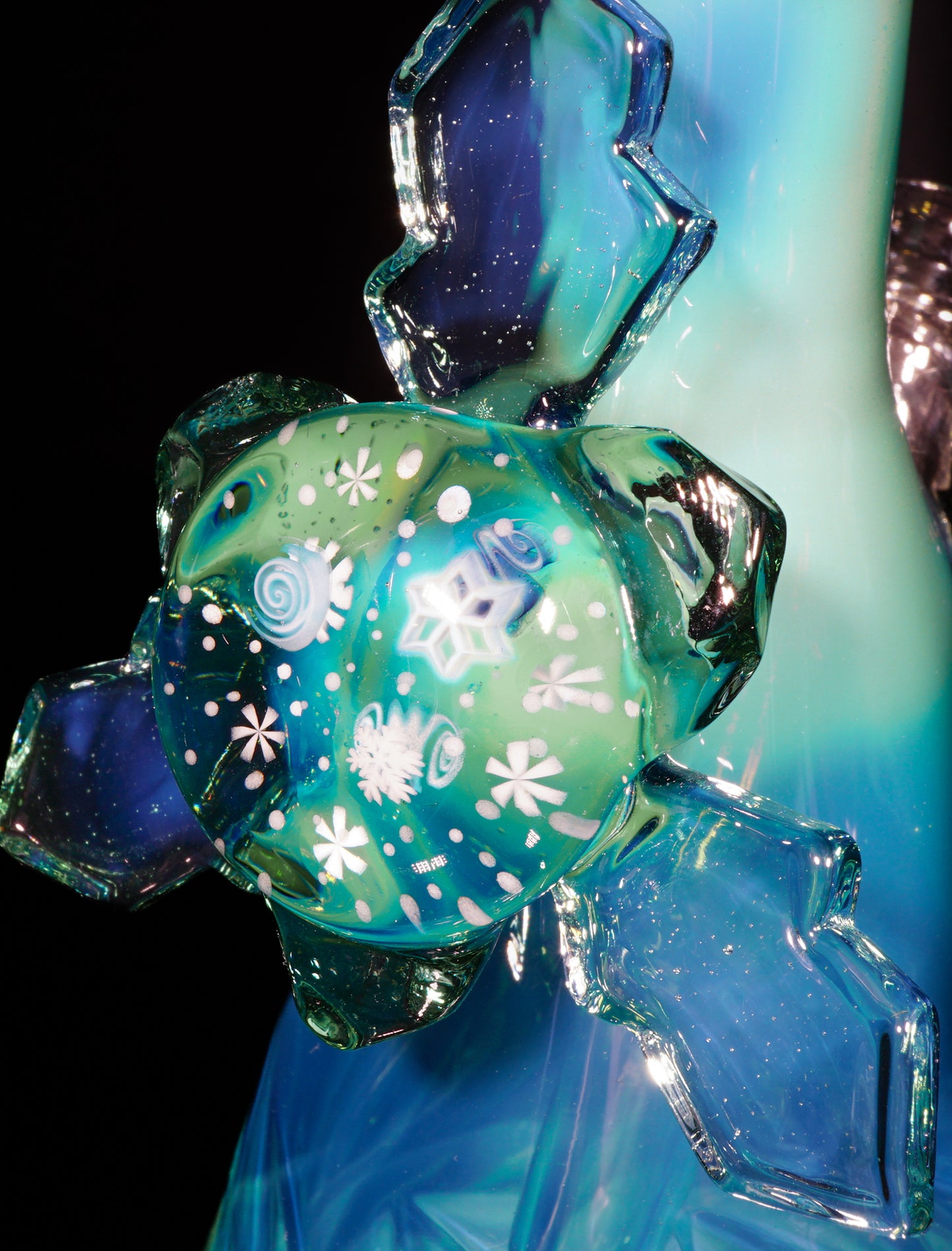 Emerald Mint and Ghost Ice Cave Beaker