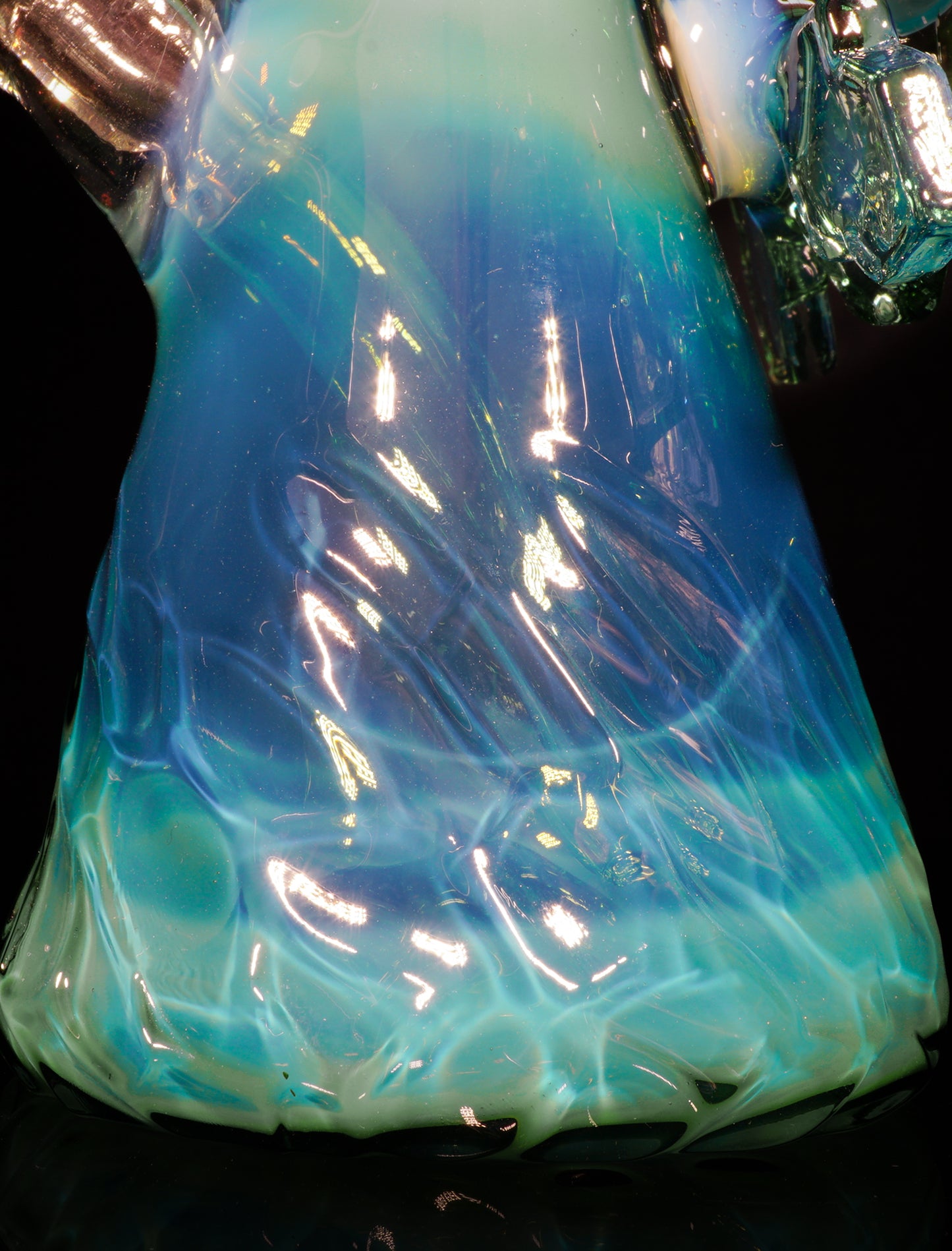 Emerald Mint and Ghost Ice Cave Beaker