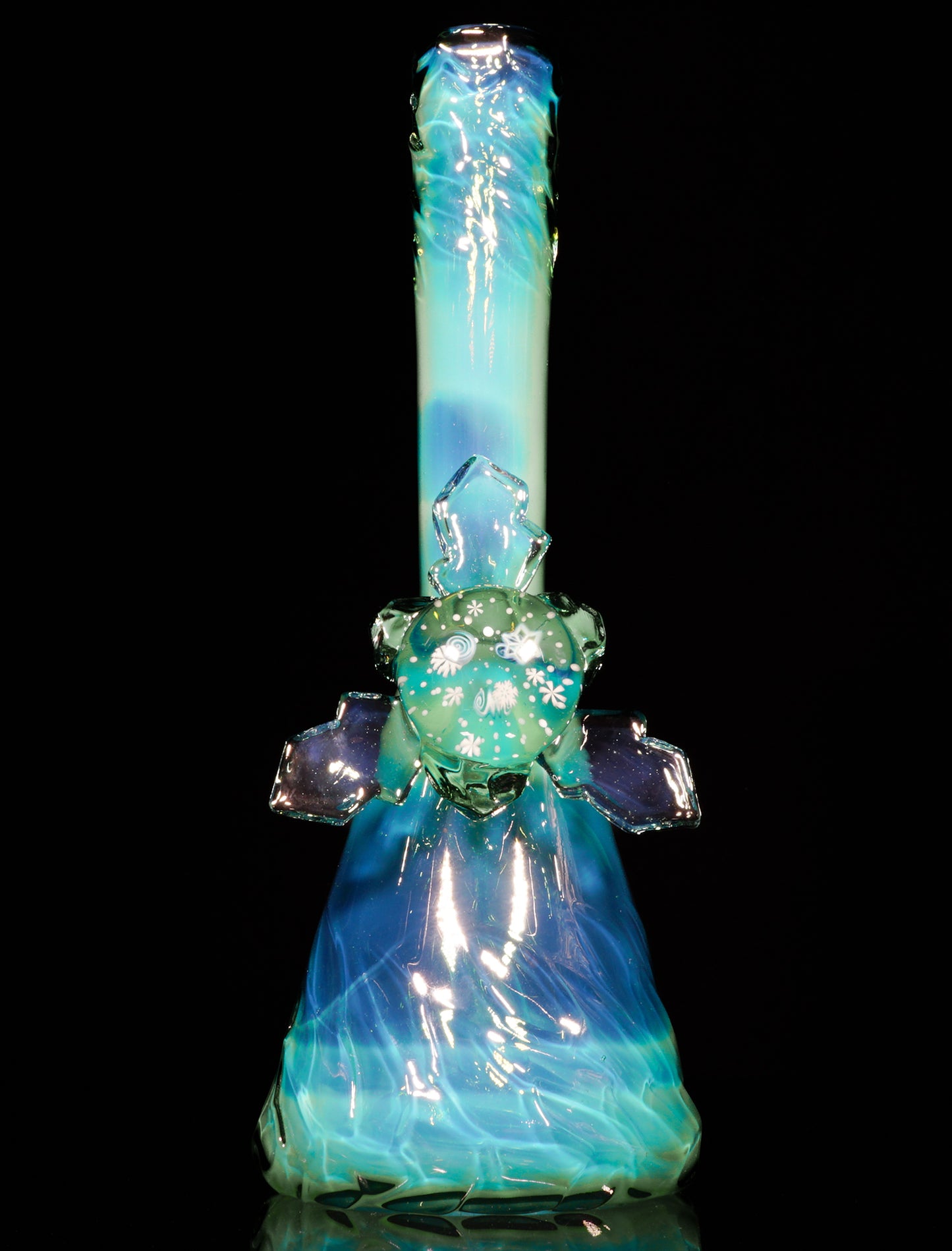 Emerald Mint and Ghost Ice Cave Beaker