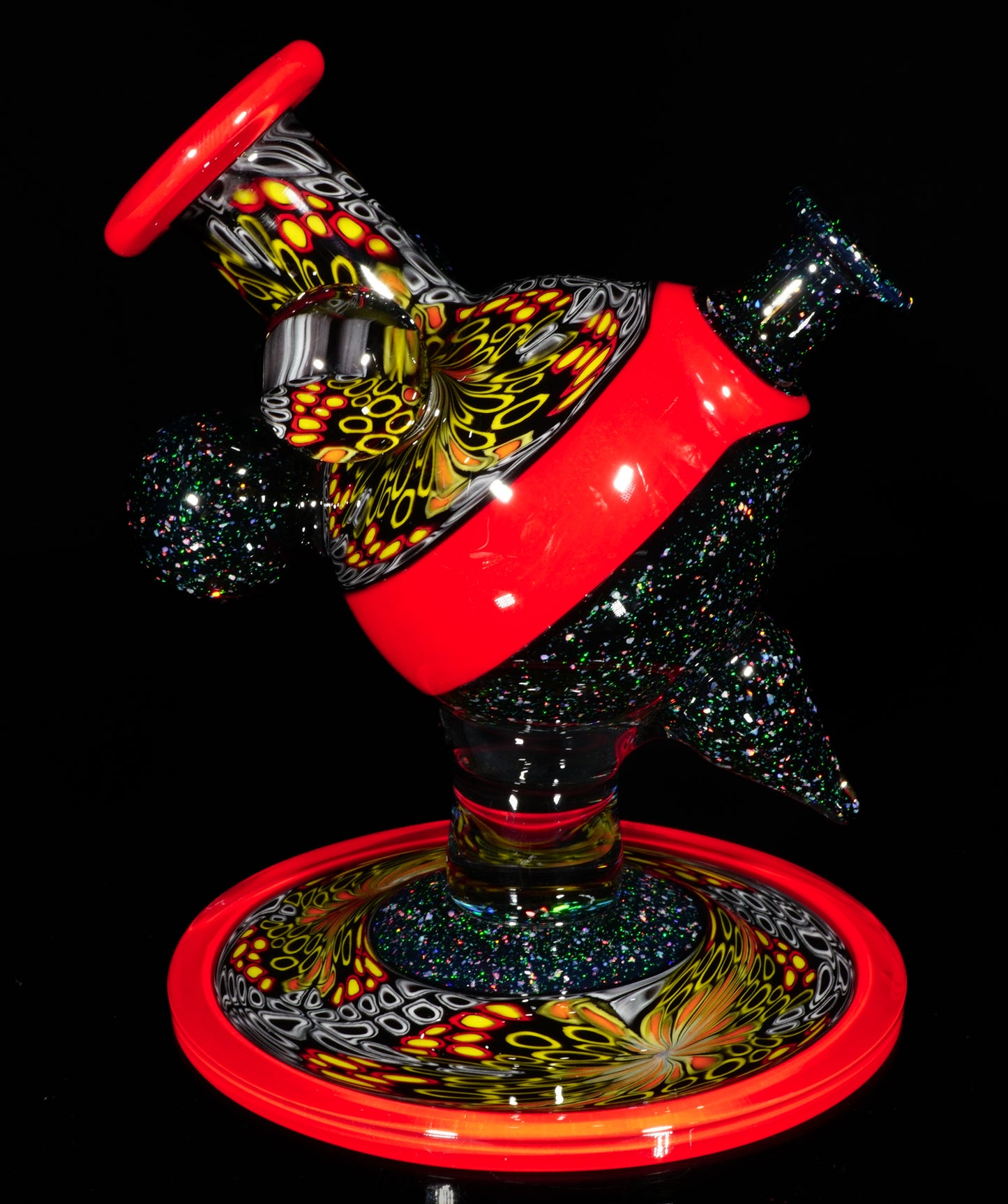 Cherry Chipstack Heliosphere + Bubble Cap + Terp Pearls + Milli Knuckle