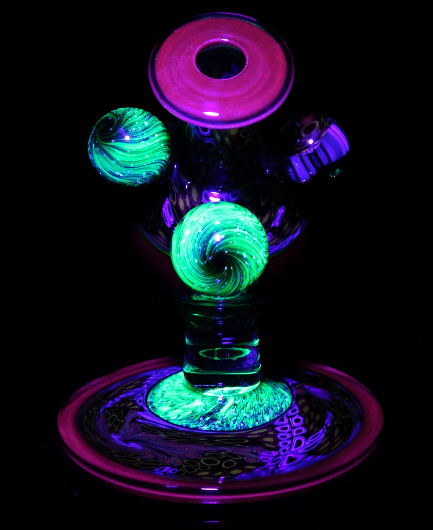 Cherry Chipstack Heliosphere + Bubble Cap + Terp Pearls + Milli Knuckle
