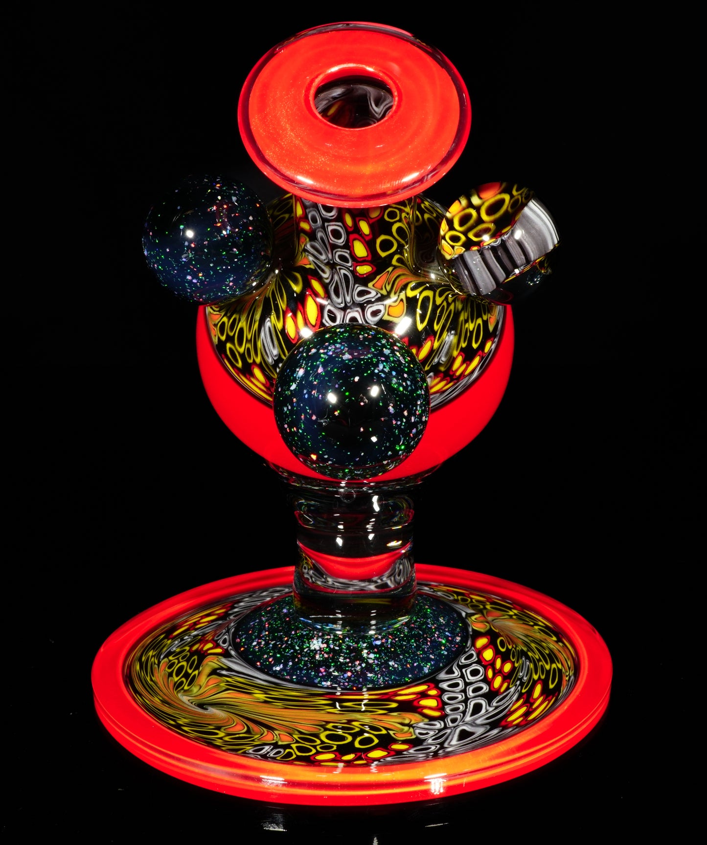 Cherry Chipstack Heliosphere + Bubble Cap + Terp Pearls + Milli Knuckle