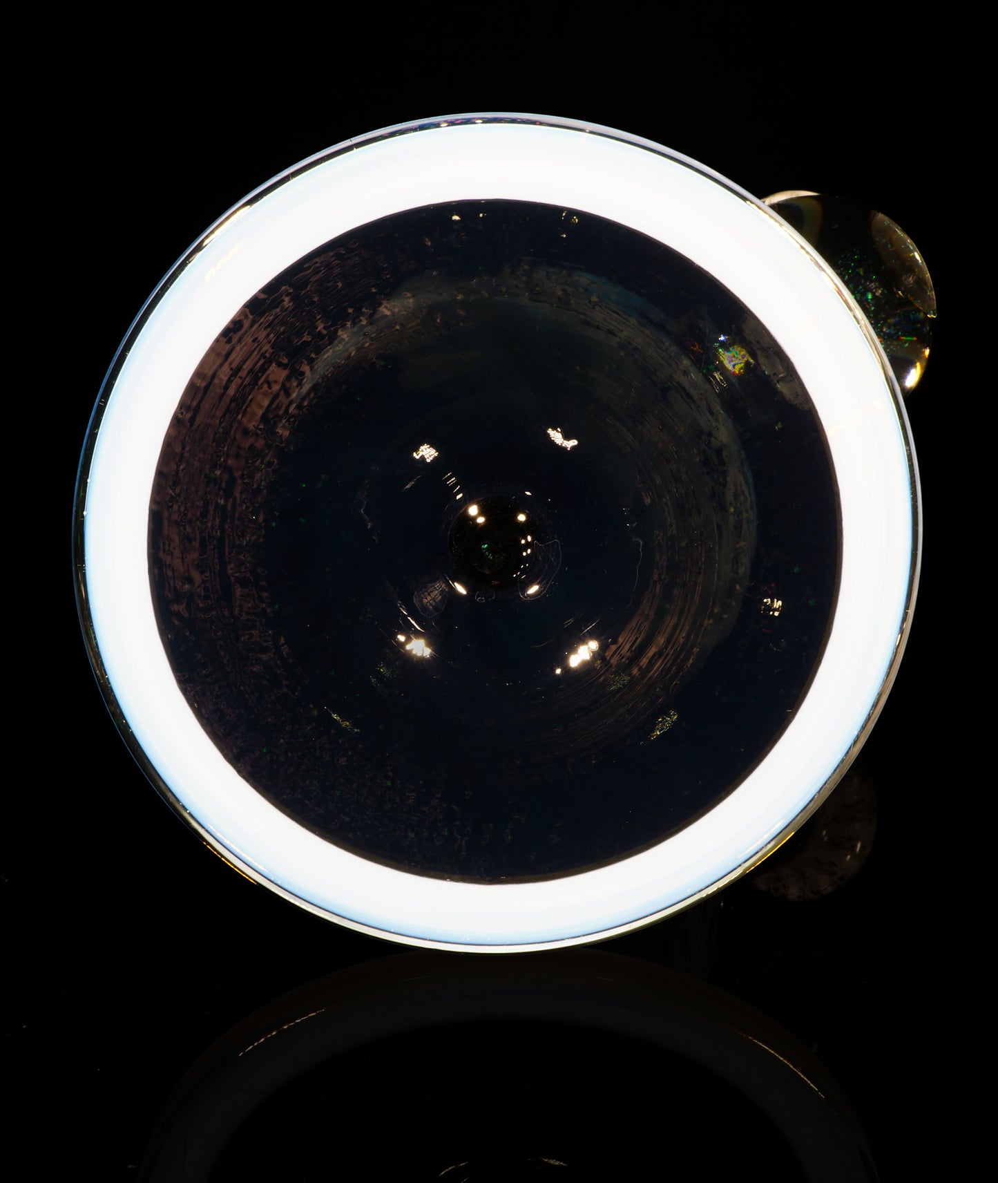 Secret White Zanfirico UV Crushed Opal Heliosphere + Bubble Cap