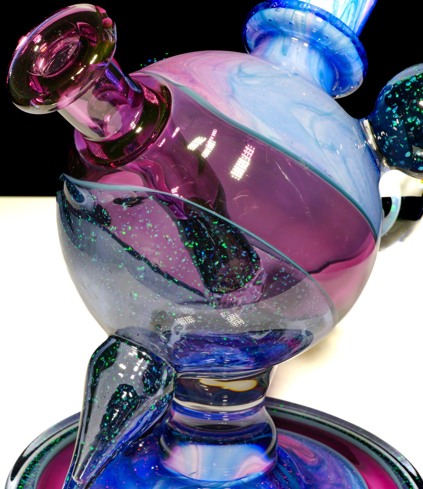 Crushed Opal UV Scribble Tech Heliosphere + Bubble Cap