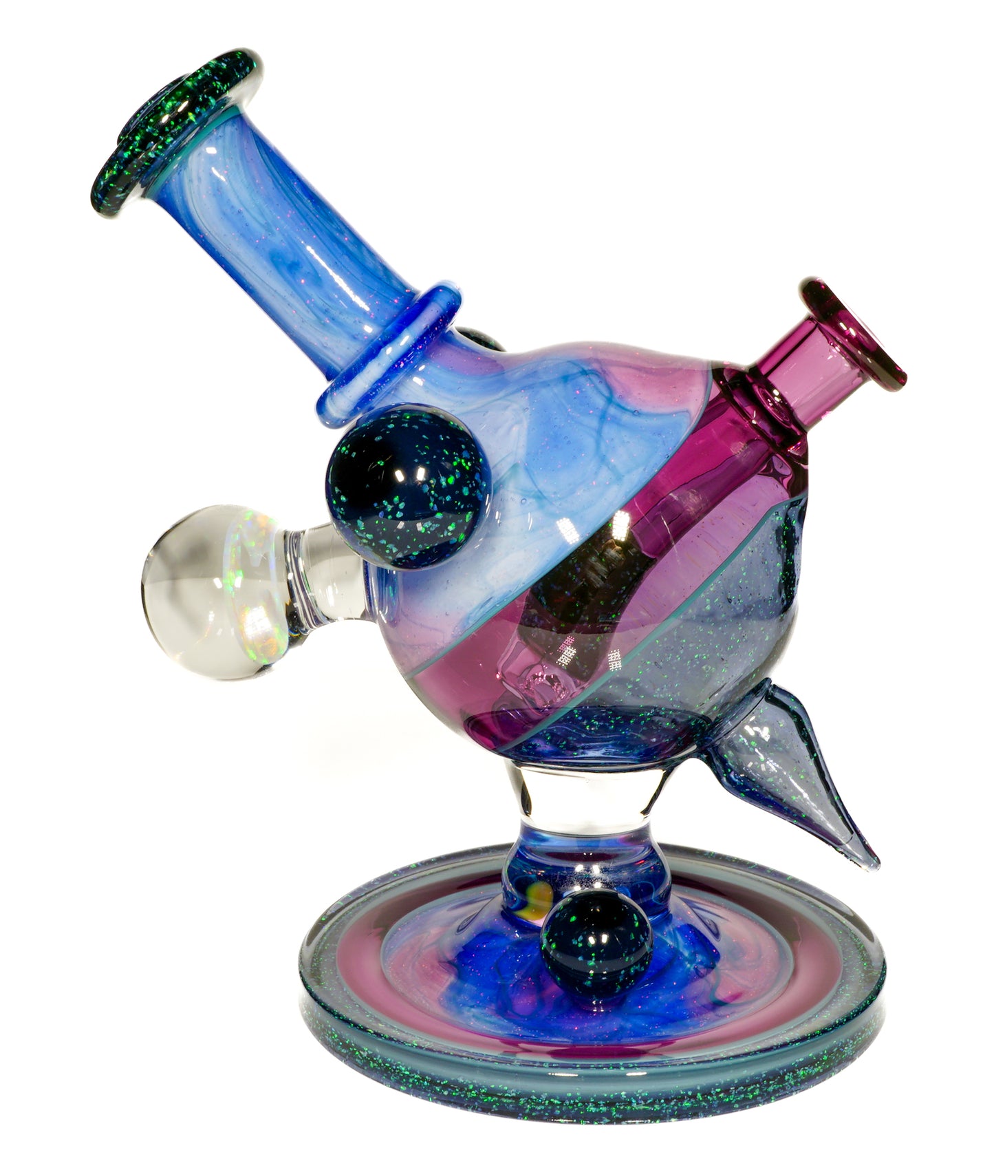 Crushed Opal UV Scribble Tech Heliosphere + Bubble Cap