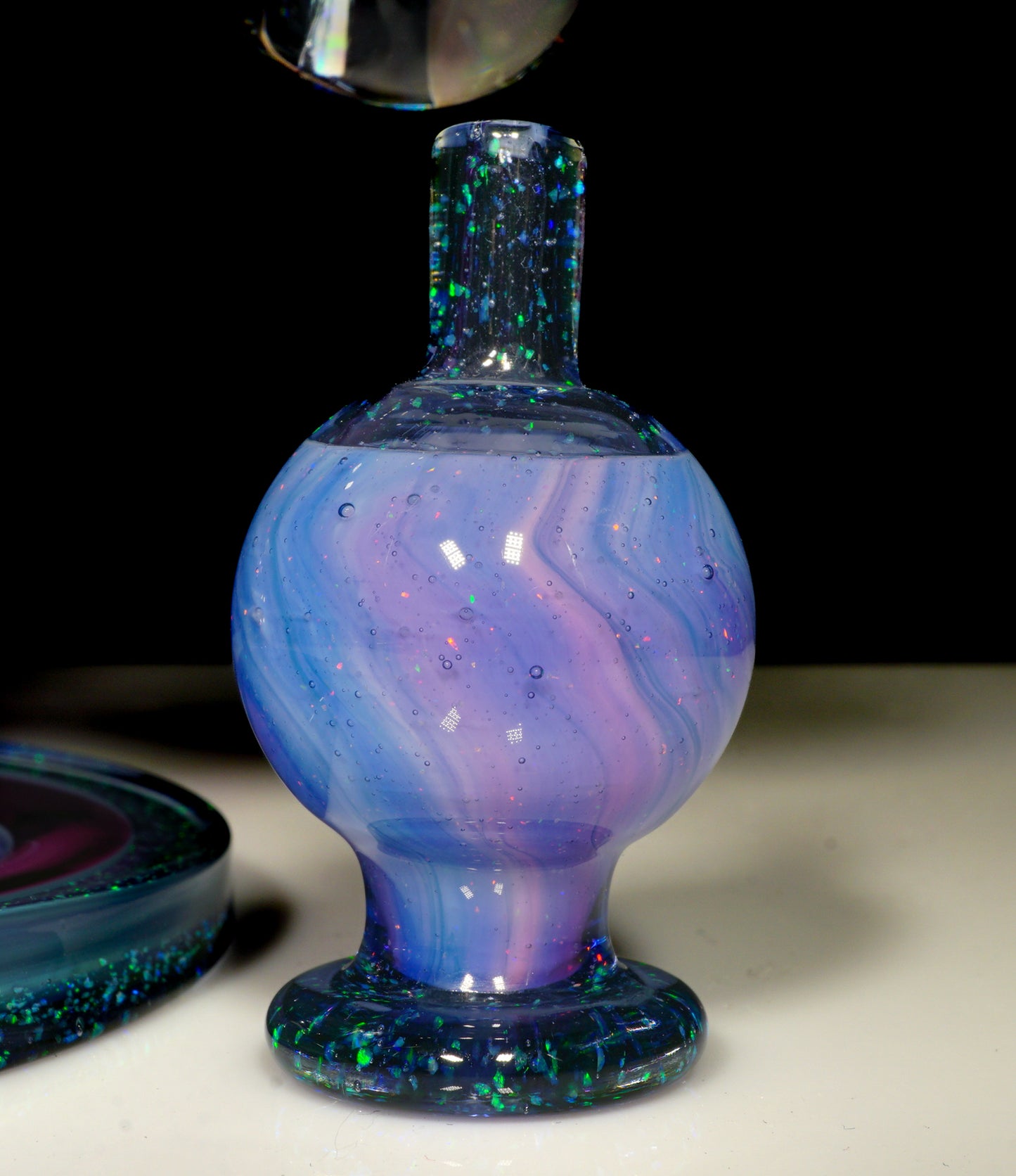 Crushed Opal UV Scribble Tech Heliosphere + Bubble Cap