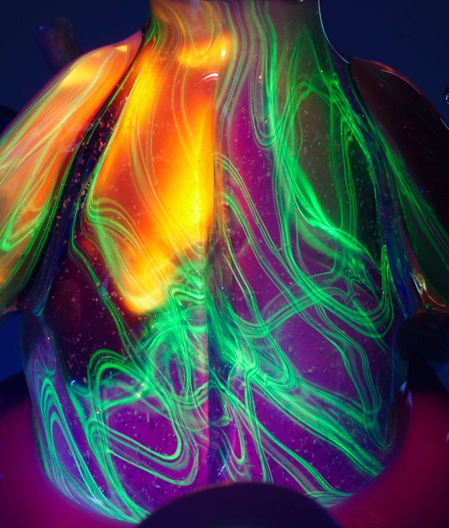 Crushed Opal Rainbow UV Scribble Ganesha