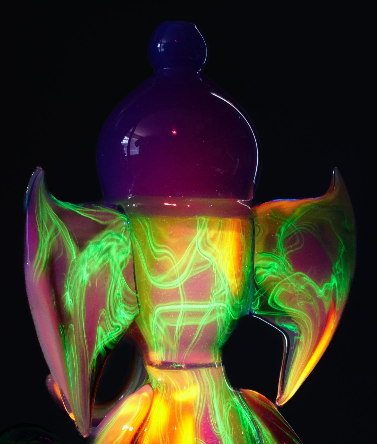Crushed Opal Rainbow UV Scribble Ganesha