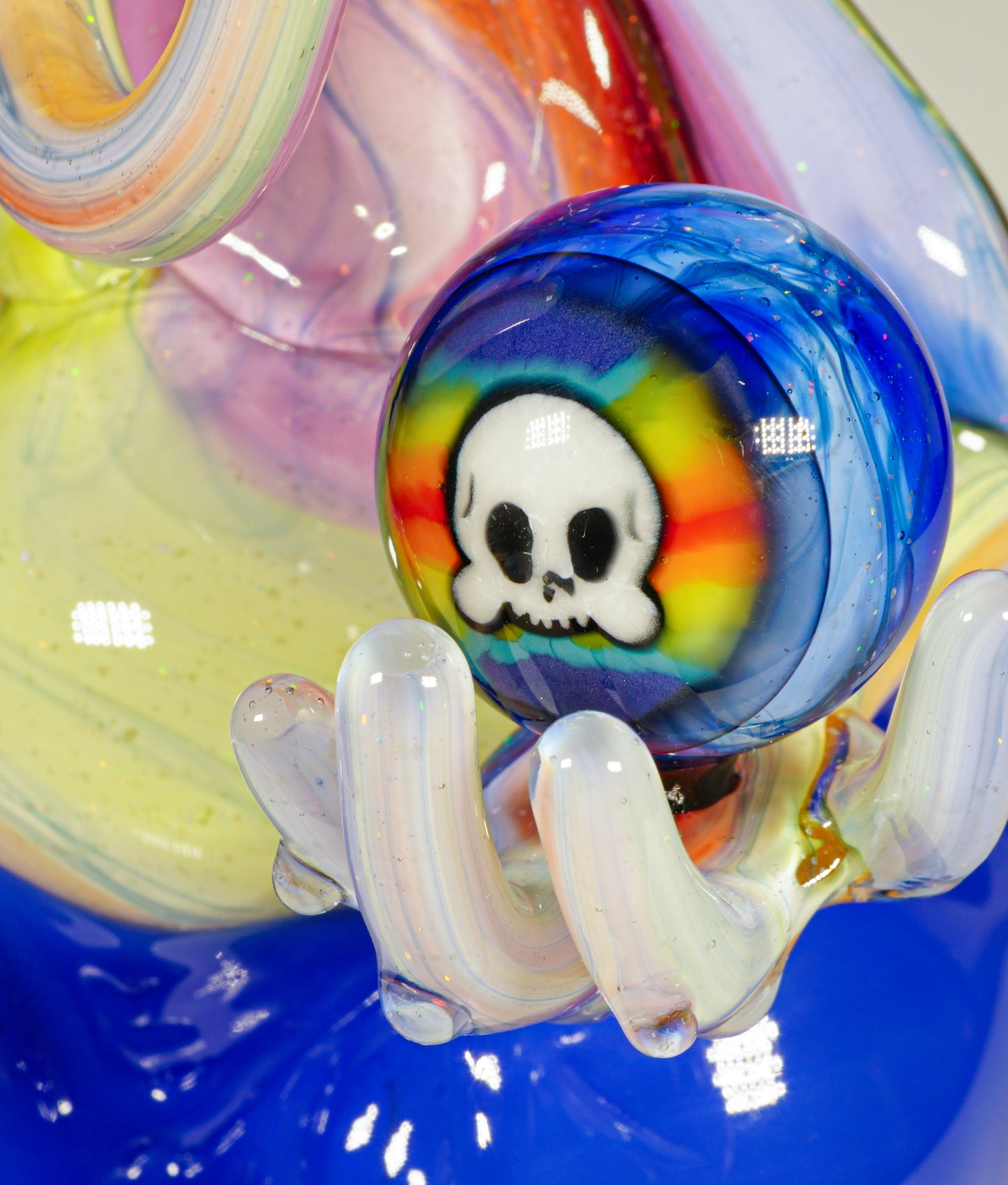 Crushed Opal Rainbow UV Scribble Ganesha