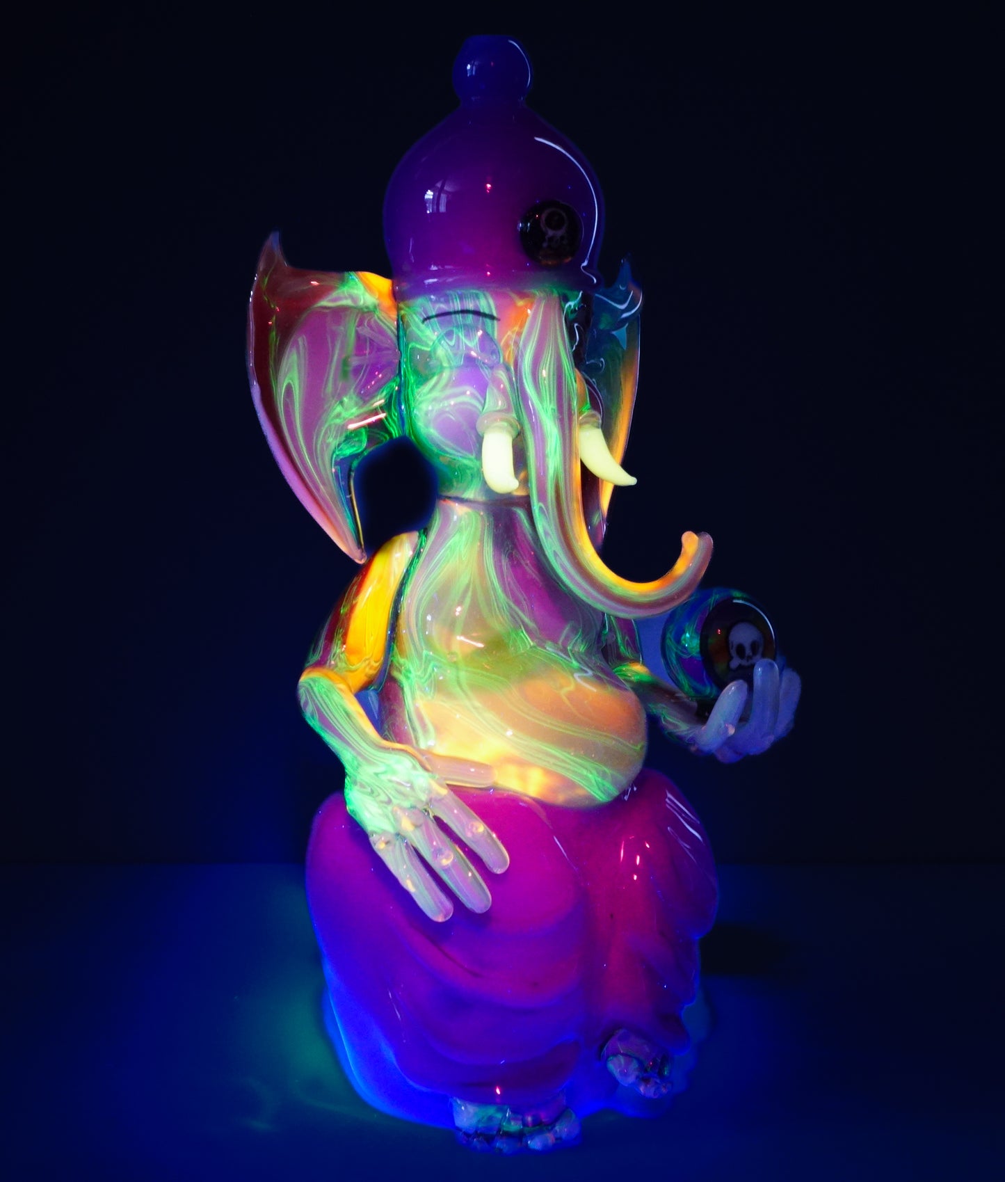 Crushed Opal Rainbow UV Scribble Ganesha