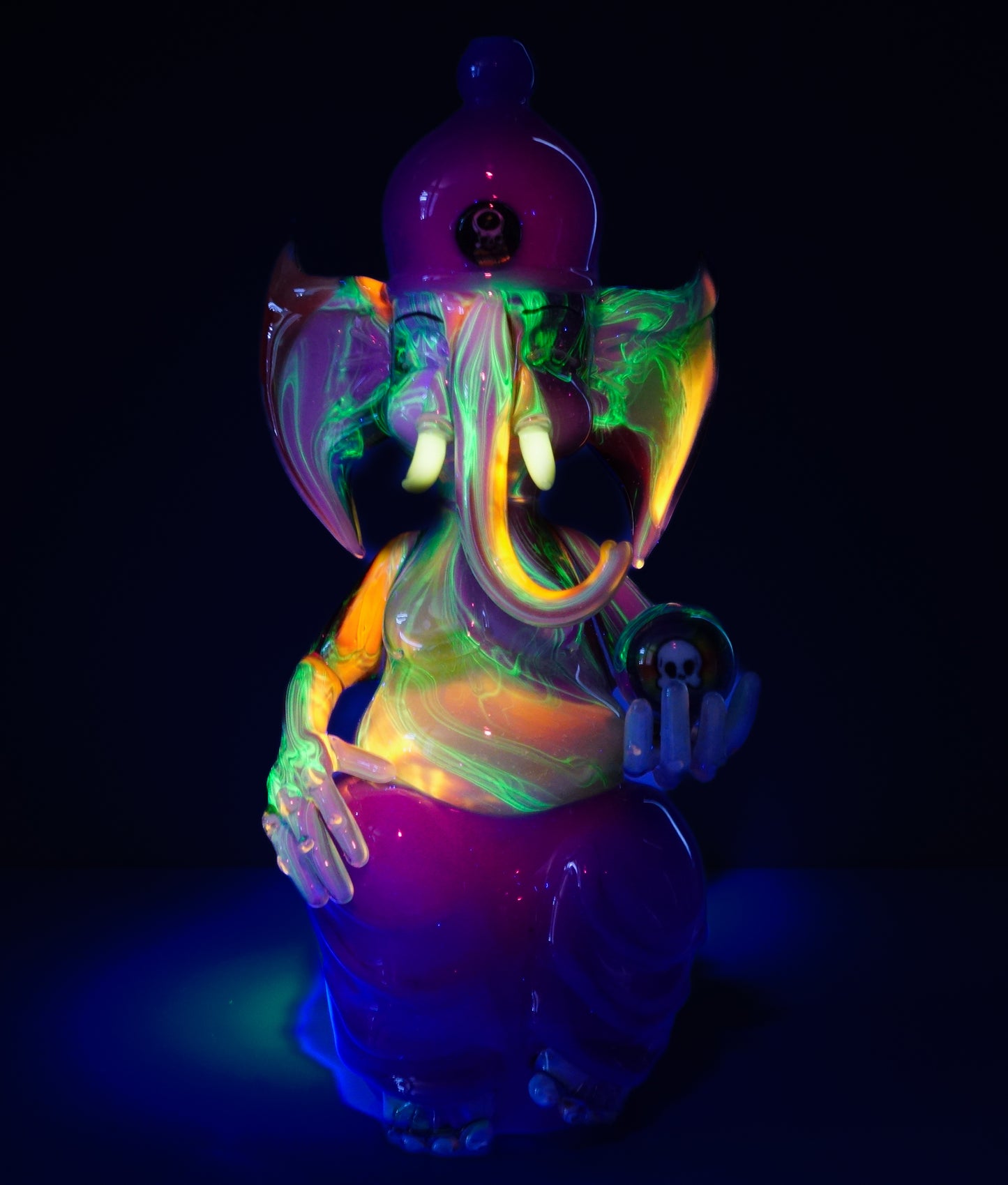 Crushed Opal Rainbow UV Scribble Ganesha