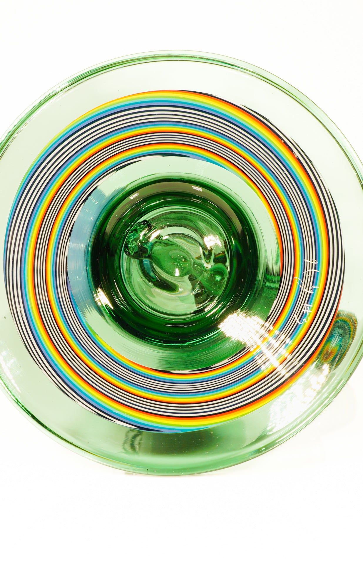 Atlantis and Rainbow Jailbird Linework Straight Tube with CFL Skull + Slide