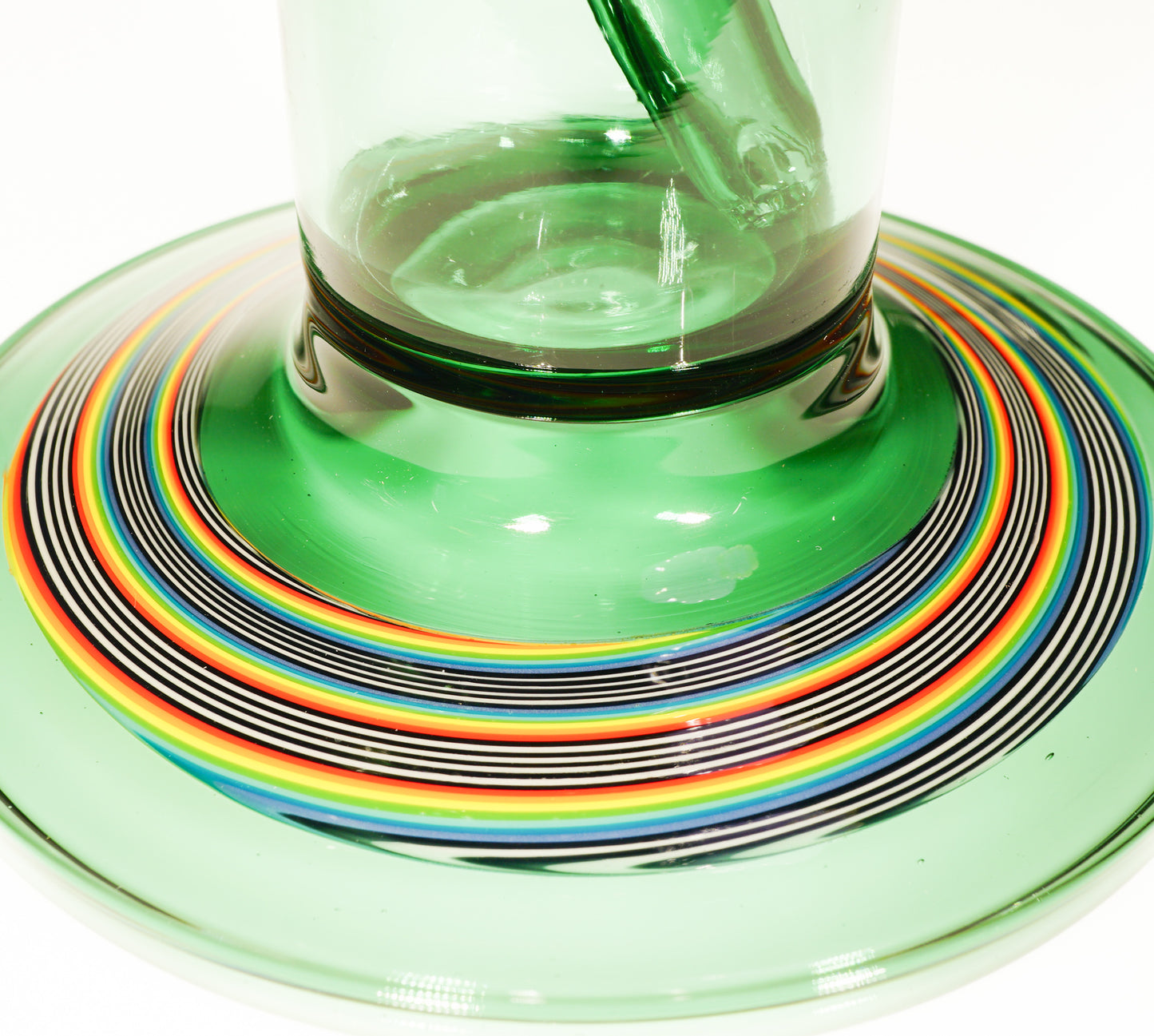 Atlantis and Rainbow Jailbird Linework Straight Tube with CFL Skull + Slide