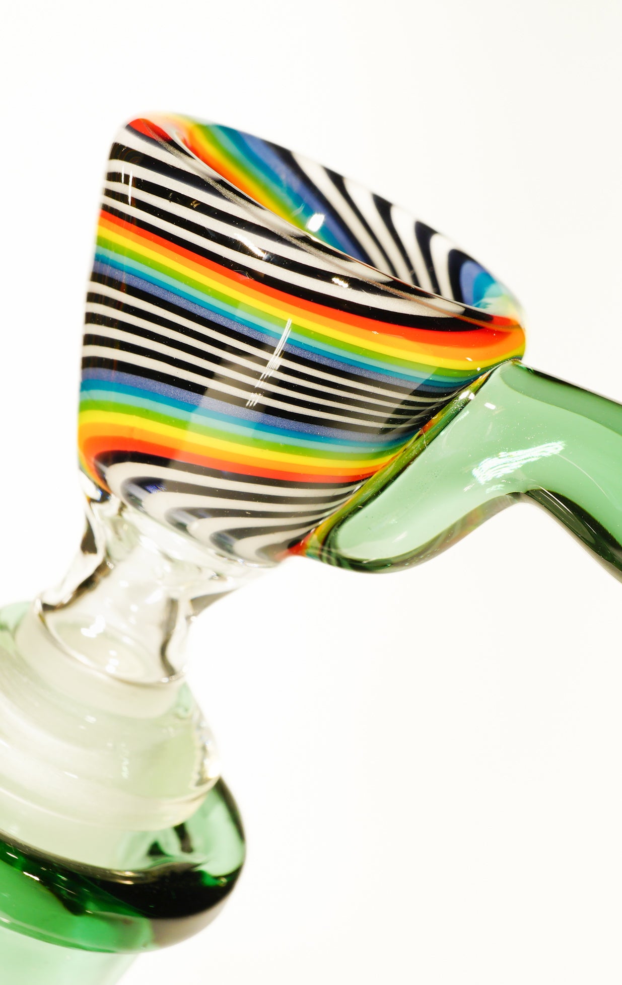 Atlantis and Rainbow Jailbird Linework Straight Tube with CFL Skull + Slide