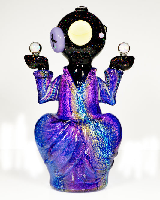 Crushed Opal and Dichro Heady Teddy Buddha