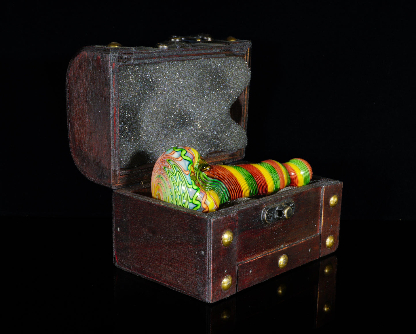Rasta Spoon + Wooden Chest