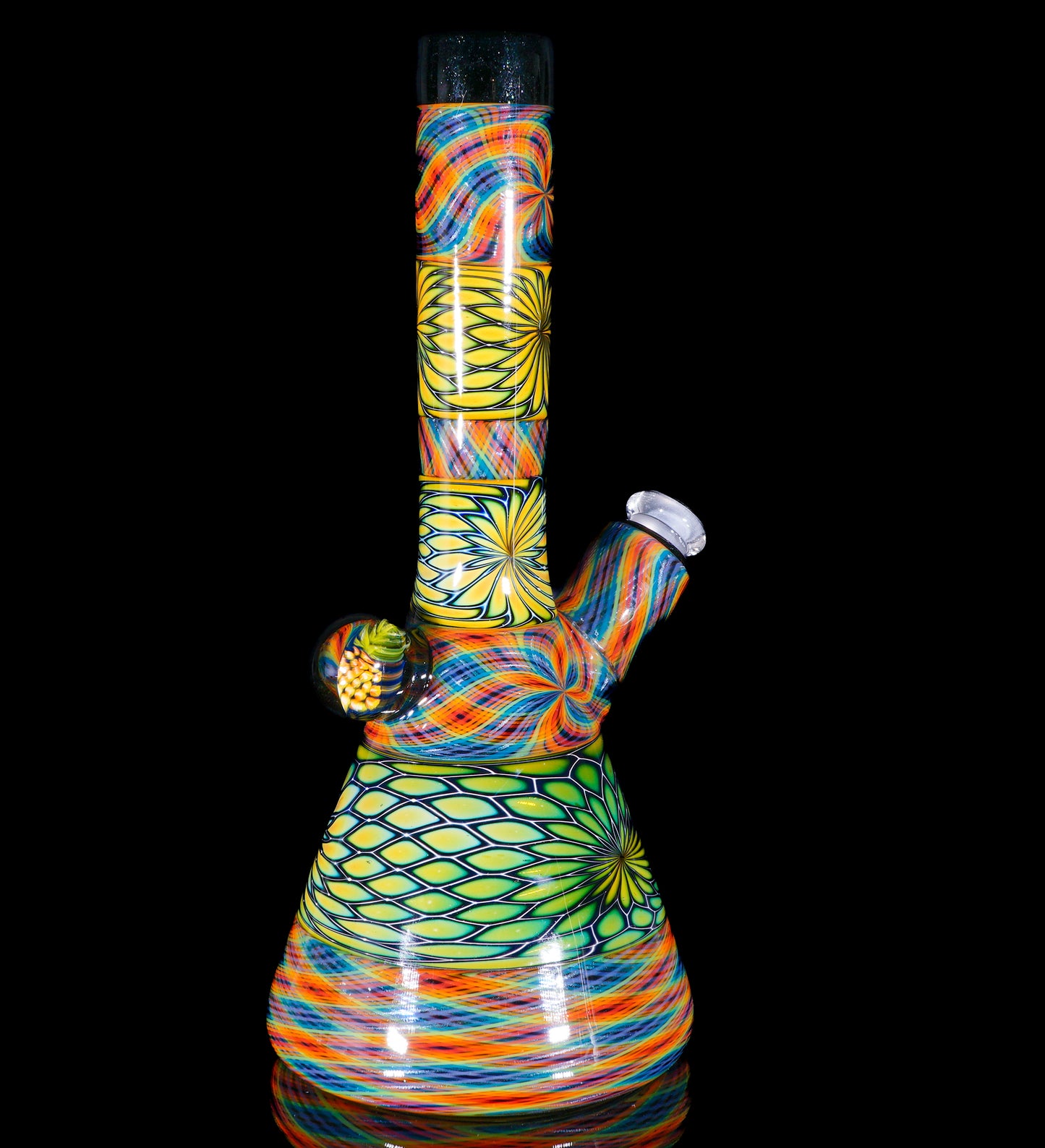 Pineapple Print and Rainbow Retti Stacker Tube
