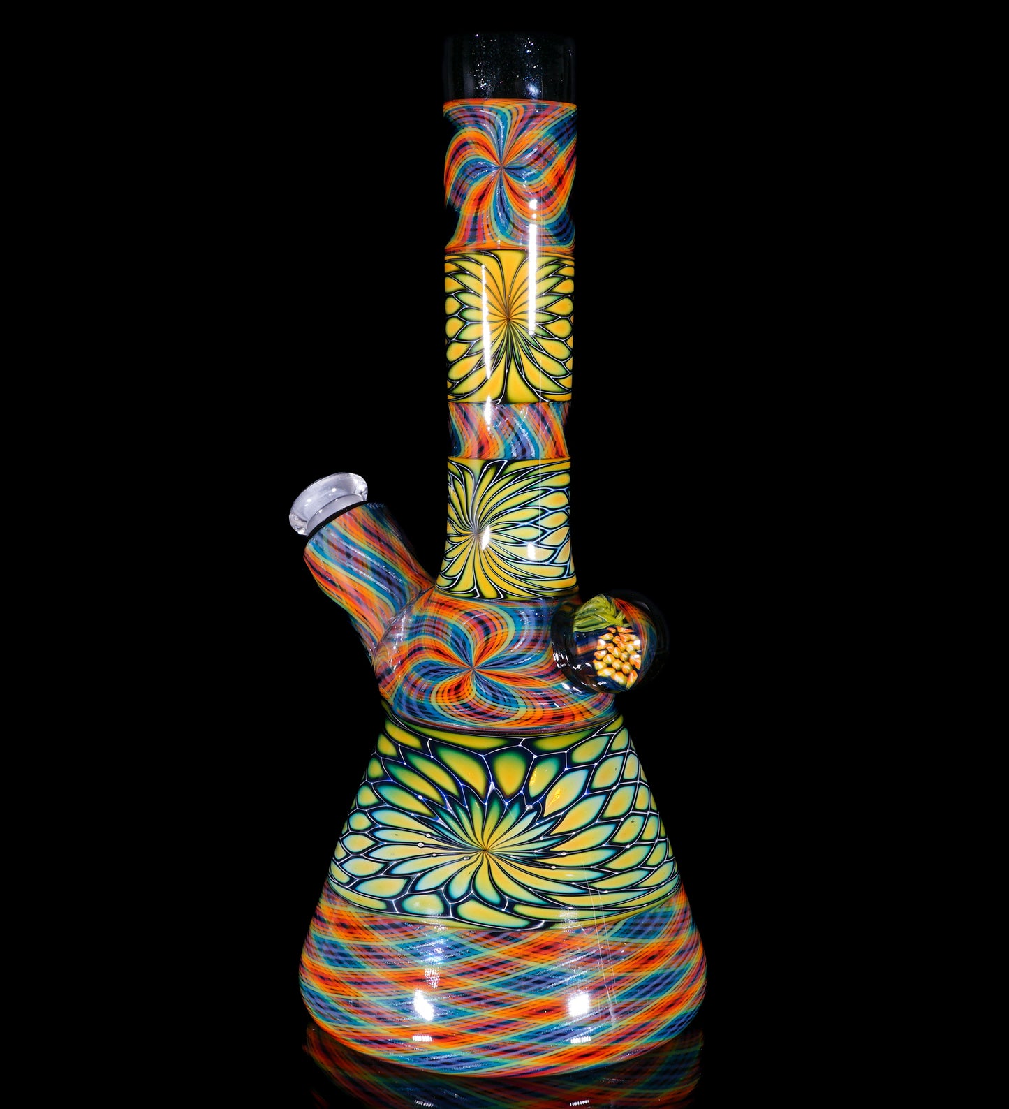Pineapple Print and Rainbow Retti Stacker Tube