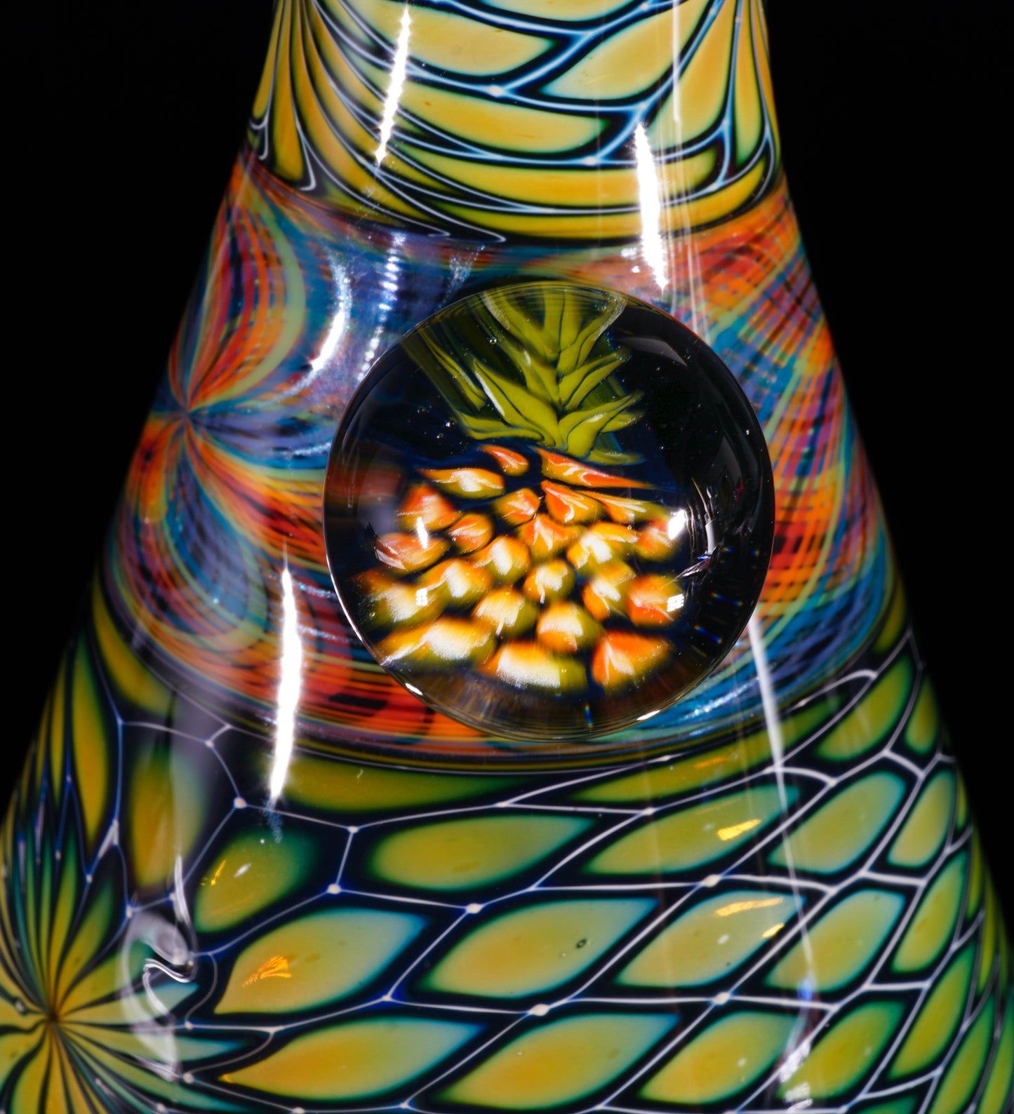 Pineapple Print and Rainbow Retti Stacker Tube