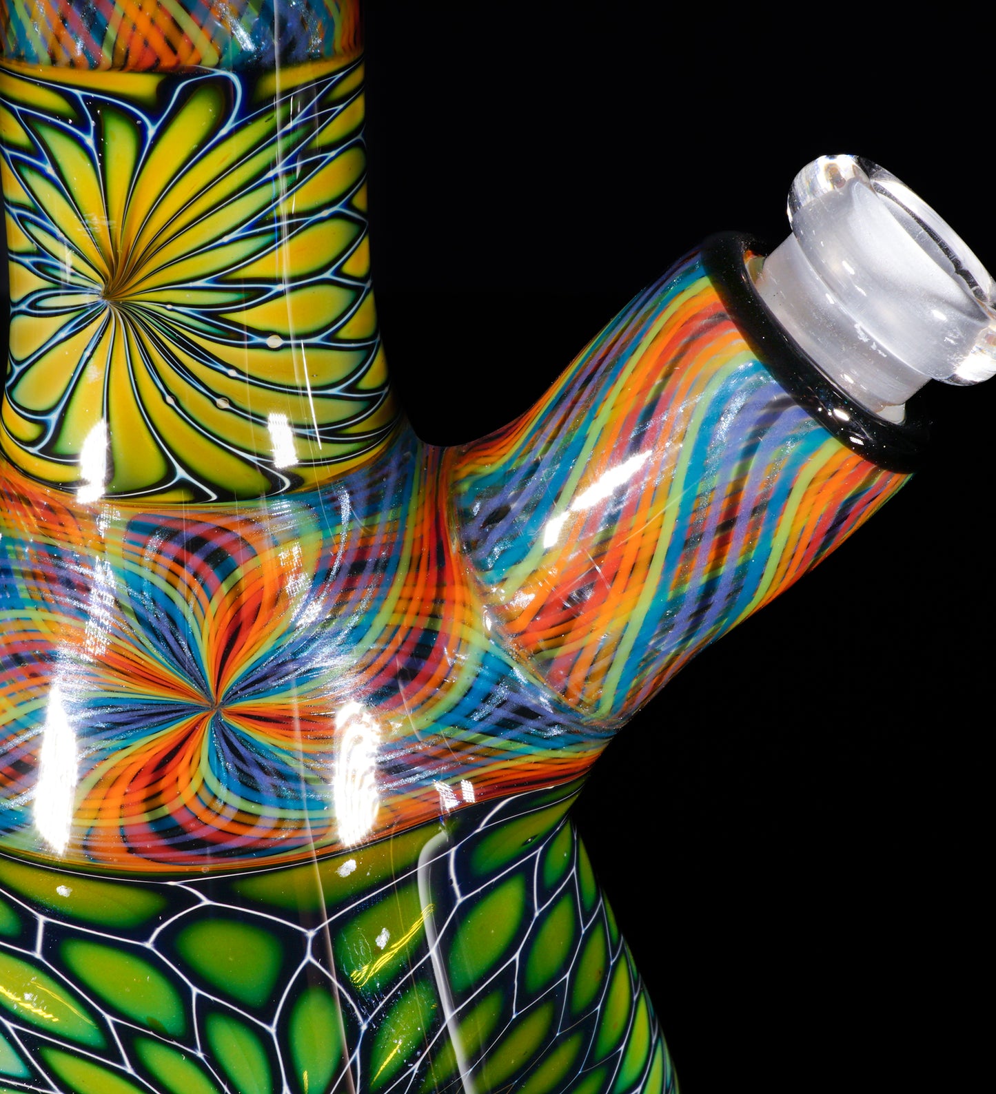 Pineapple Print and Rainbow Retti Stacker Tube