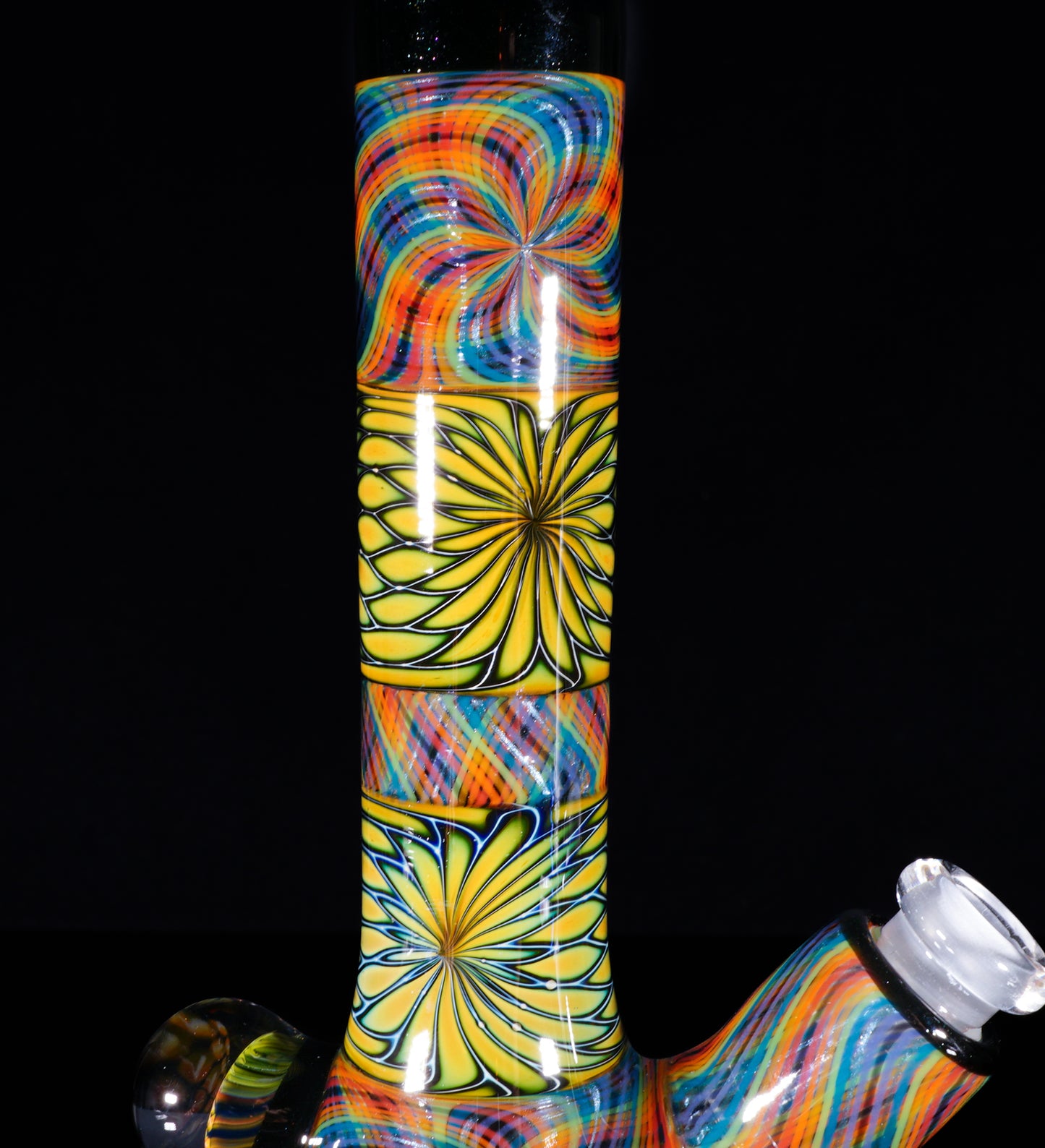 Pineapple Print and Rainbow Retti Stacker Tube