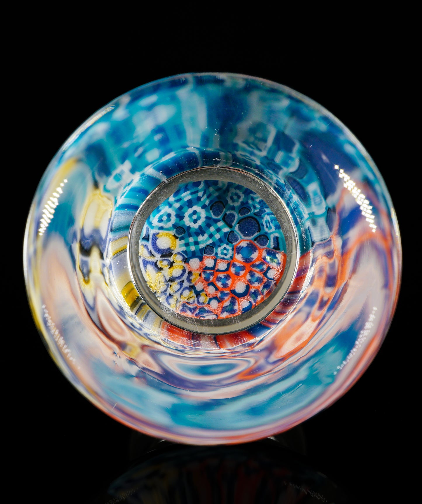 Abstract Murrini Hourglass Jar