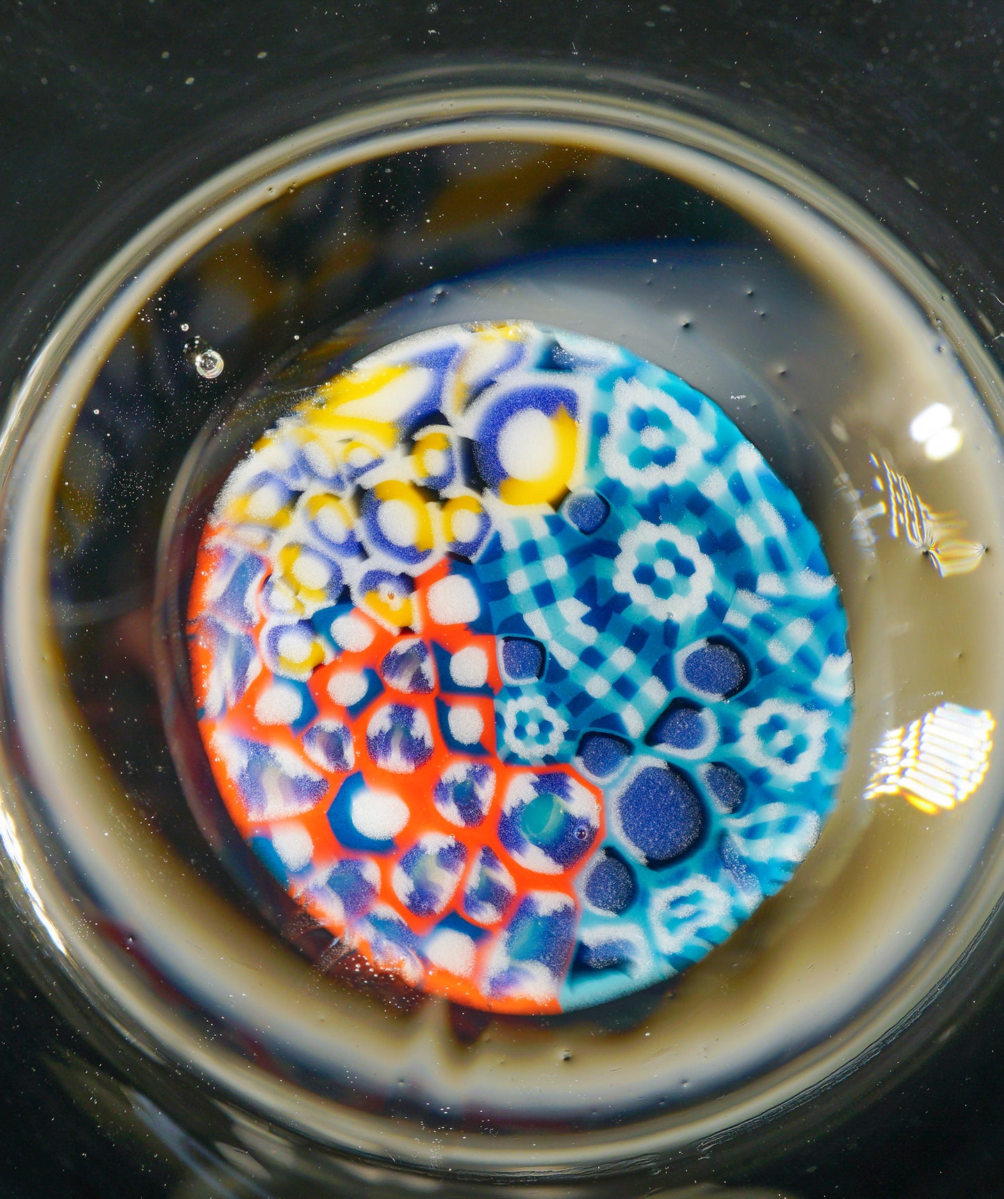 Abstract Murrini Hourglass Jar