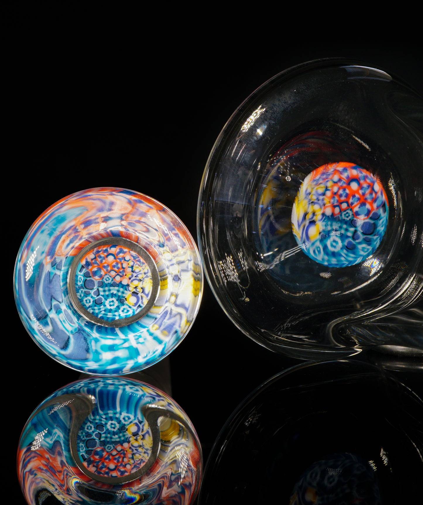 Abstract Murrini Hourglass Jar