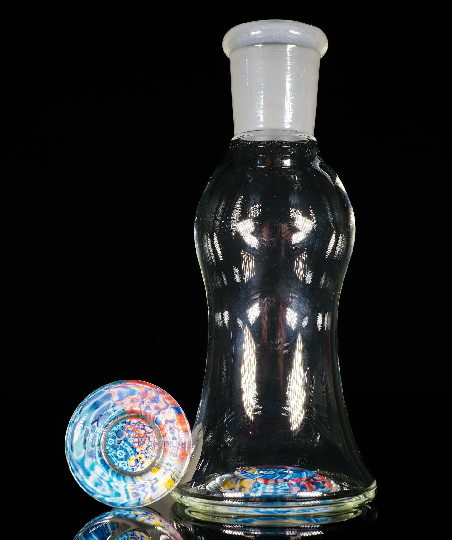 Abstract Murrini Hourglass Jar