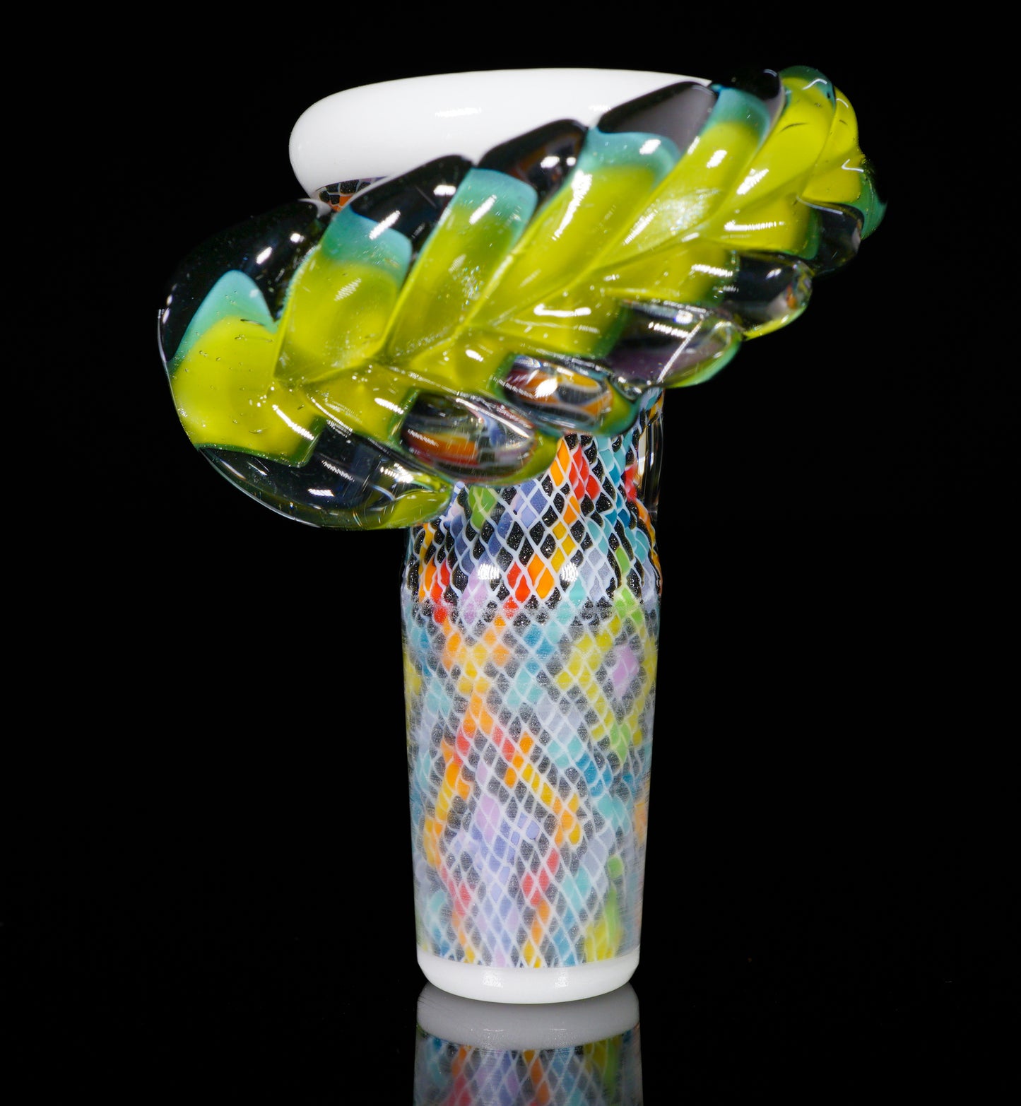 Rainbow Feather and Fillacello 14mm Slide