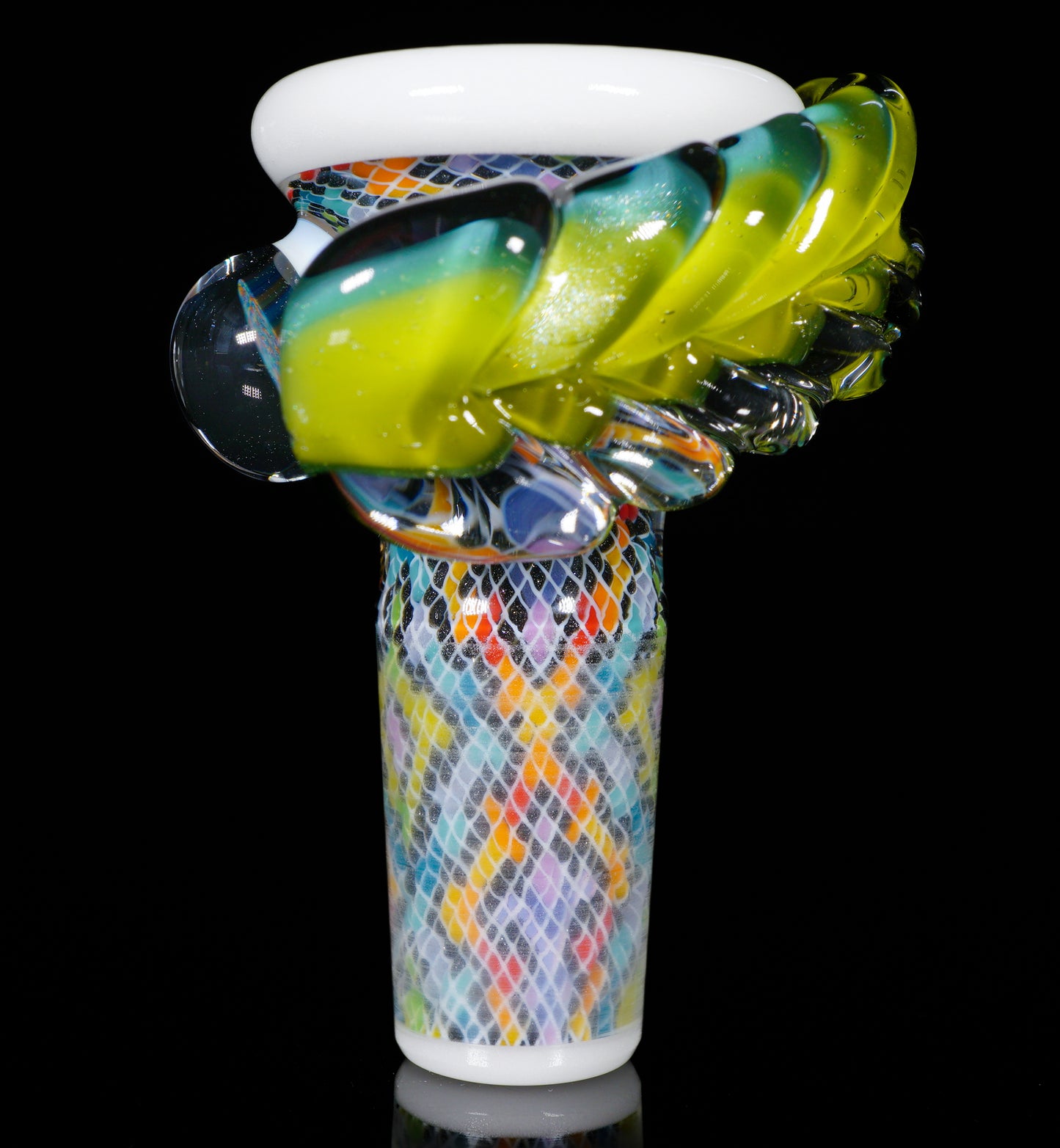 Rainbow Feather and Fillacello 14mm Slide