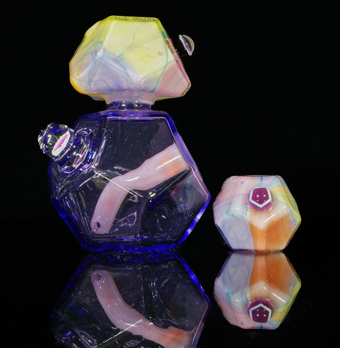 Crushed Opal UV Scribble Tech Voyager + Pendant