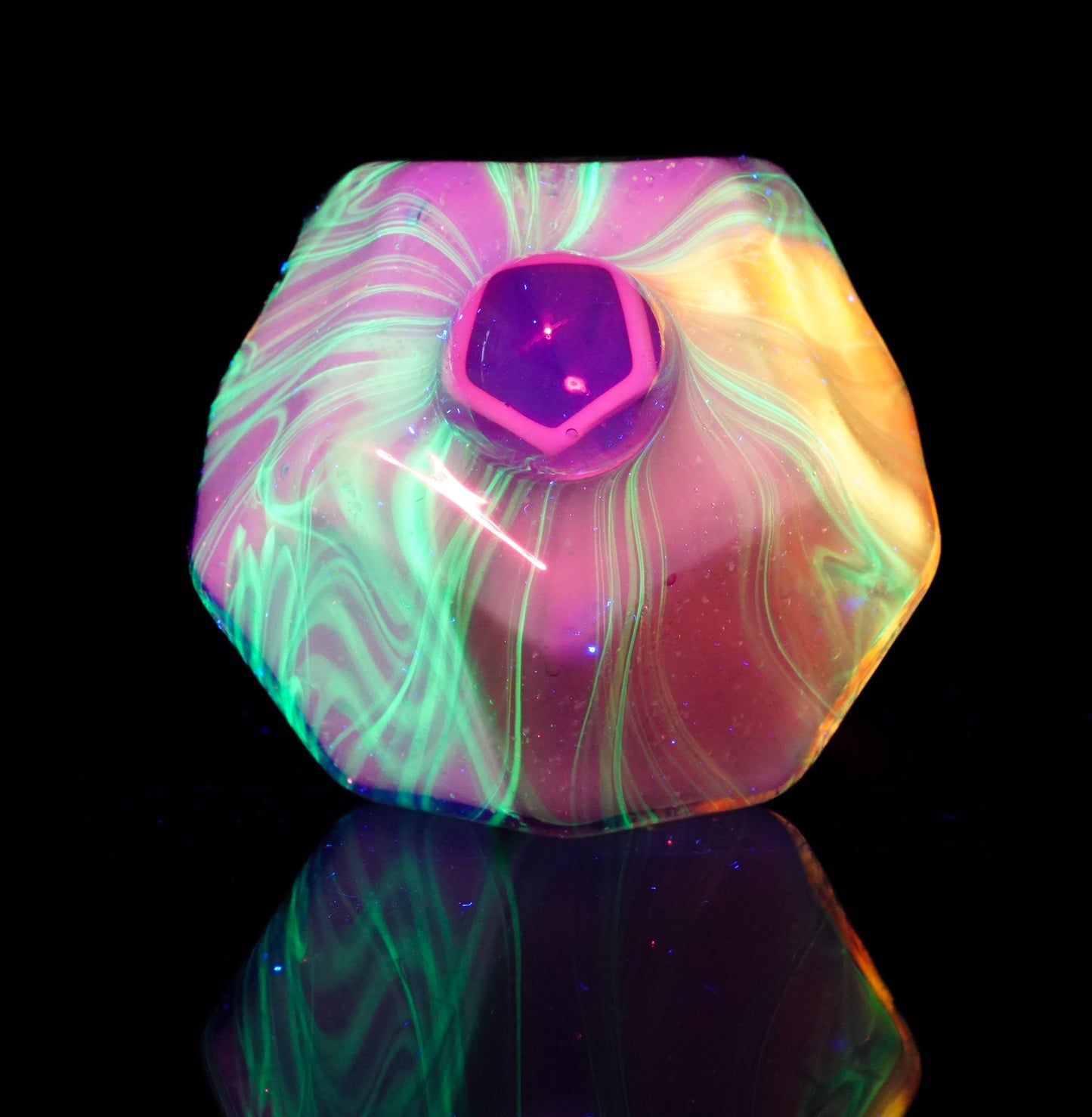 Crushed Opal UV Scribble Tech Voyager + Pendant