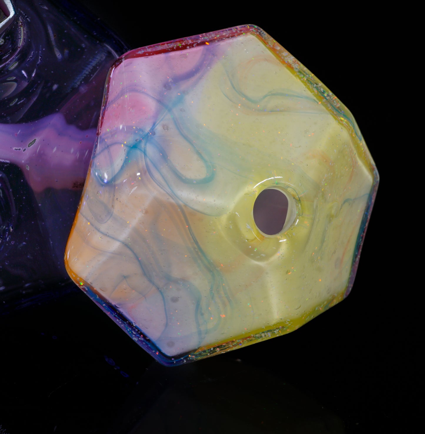 Crushed Opal UV Scribble Tech Voyager + Pendant