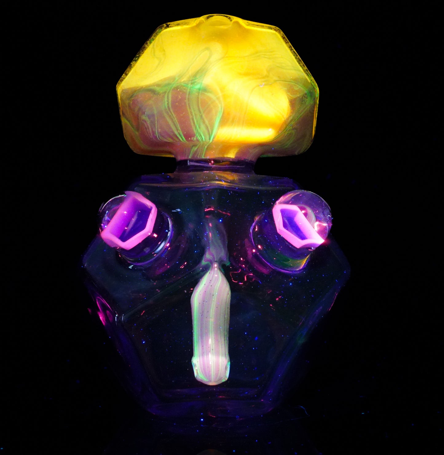 Crushed Opal UV Scribble Tech Voyager + Pendant
