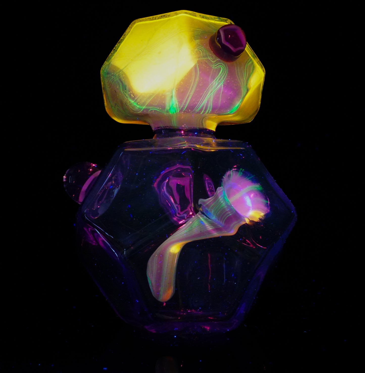 Crushed Opal UV Scribble Tech Voyager + Pendant
