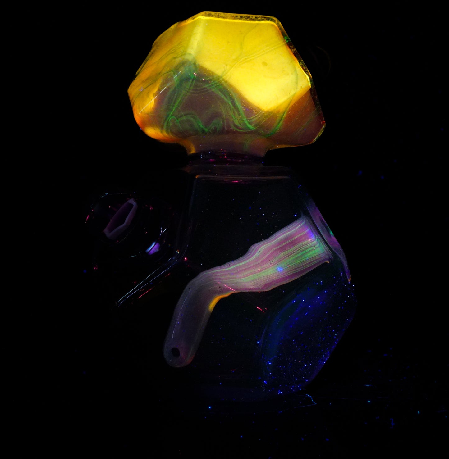 Crushed Opal UV Scribble Tech Voyager + Pendant