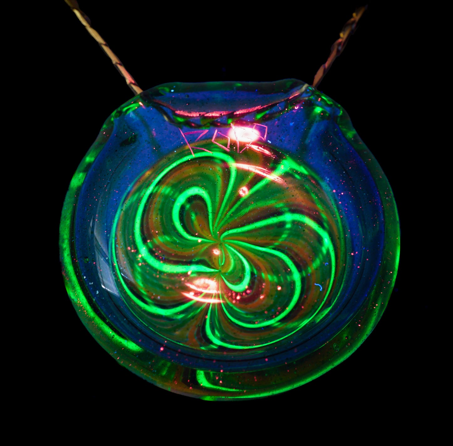 Blue Stardust Rainbow Retti Opal Pendant no.6
