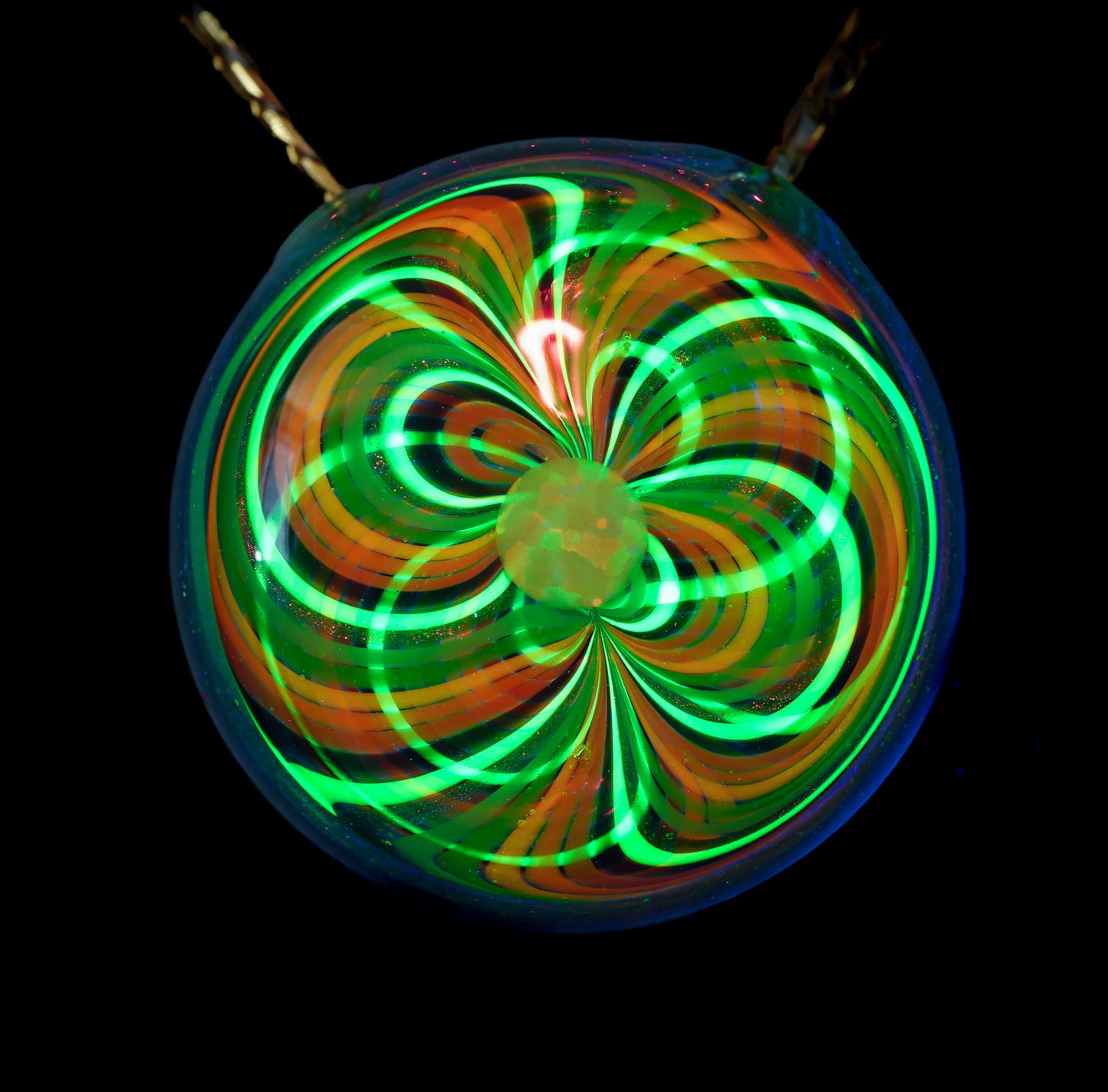 Blue Stardust Rainbow Retti Opal Pendant no.6