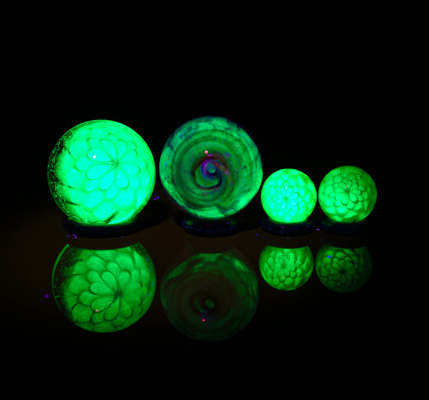 Dichro and Crushed Opal Valve and Terp Pearl Set (4 pcs)