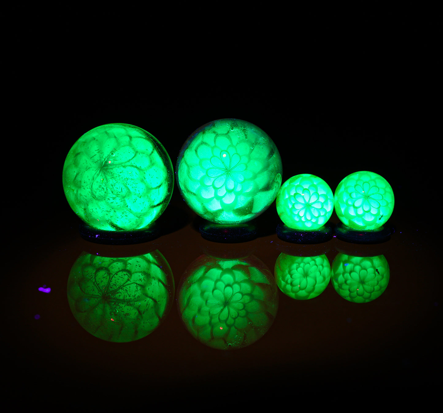 Dichro and Crushed Opal Valve and Terp Pearl Set (4 pcs)