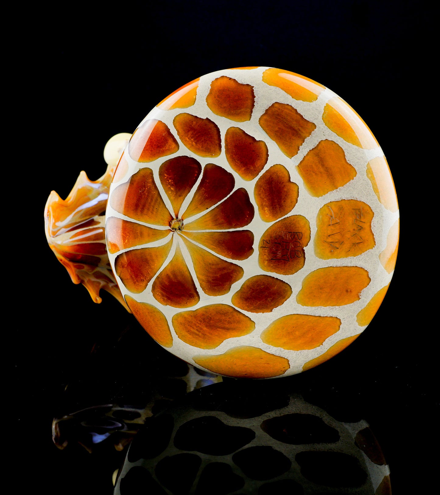 Giraffe Wipeout Wave + Surfboard Pendant