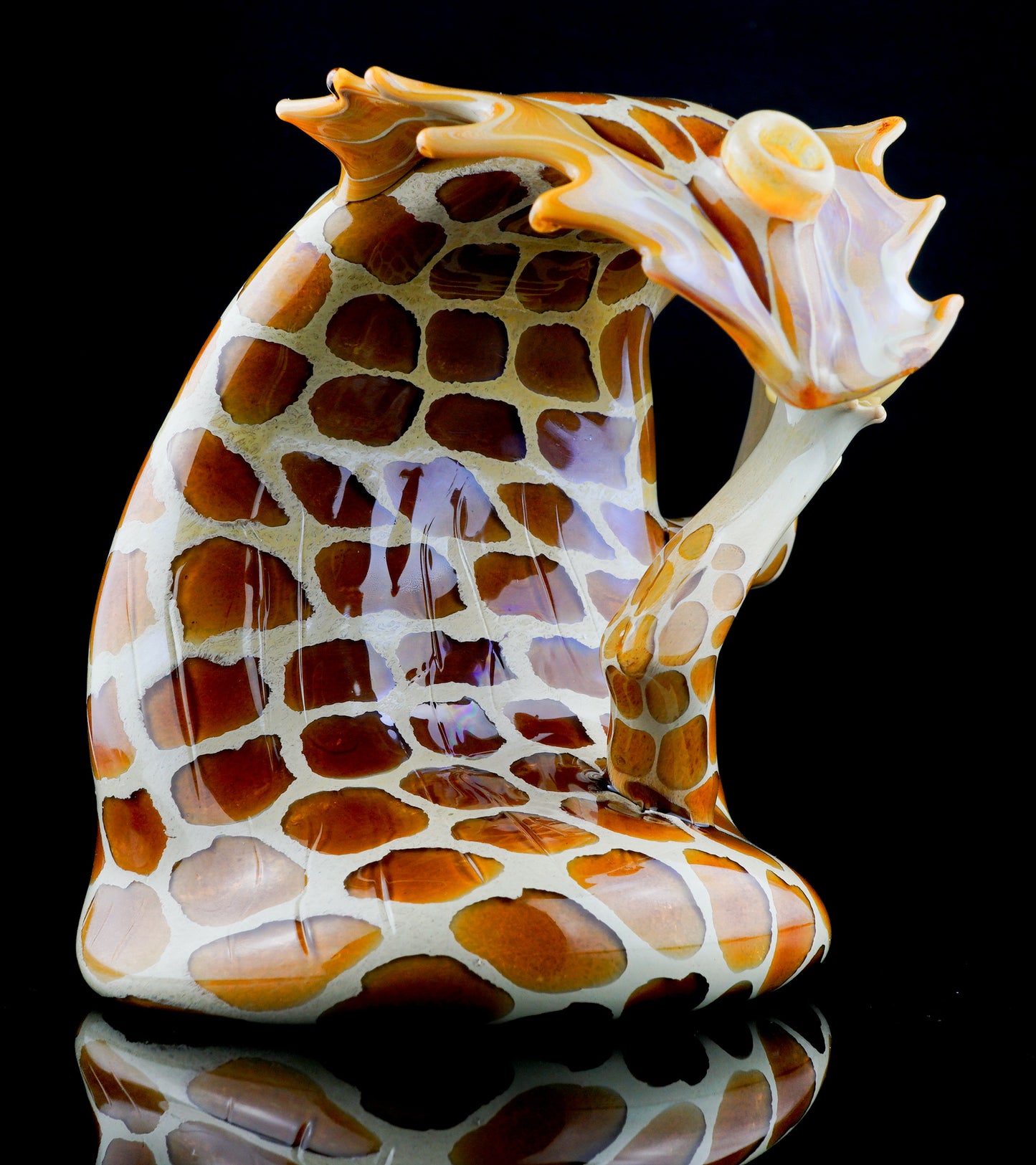 Giraffe Wipeout Wave + Surfboard Pendant