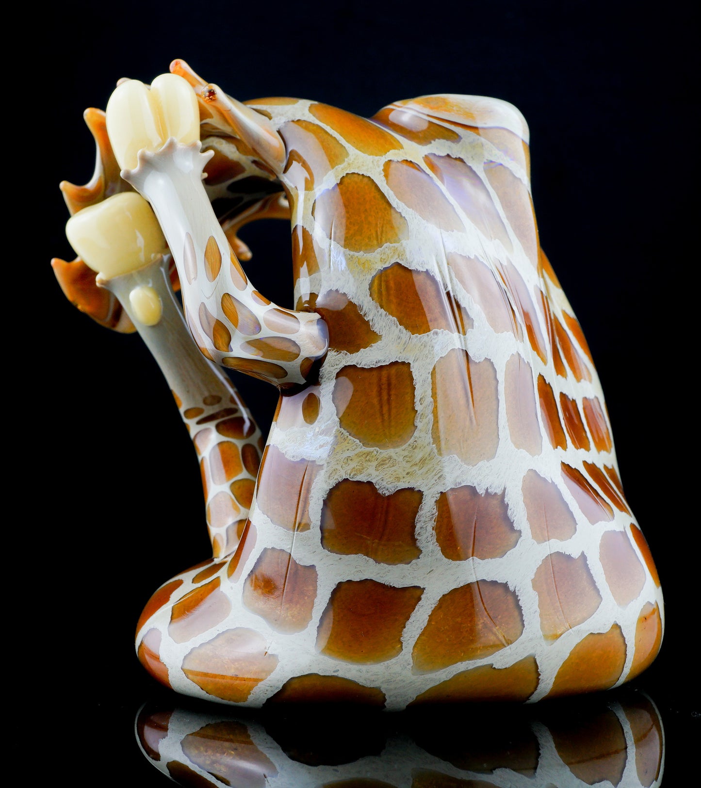 Giraffe Wipeout Wave + Surfboard Pendant