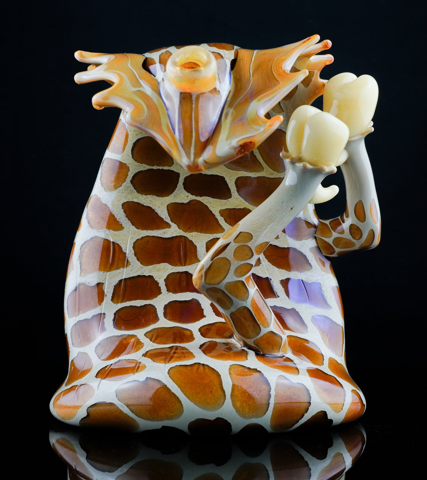 Giraffe Wipeout Wave + Surfboard Pendant