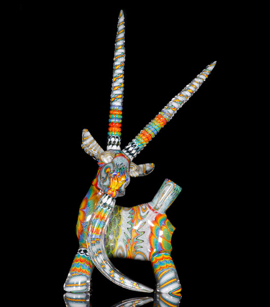 Dichro and UV Rainbow Dotstack Wigwag Goat